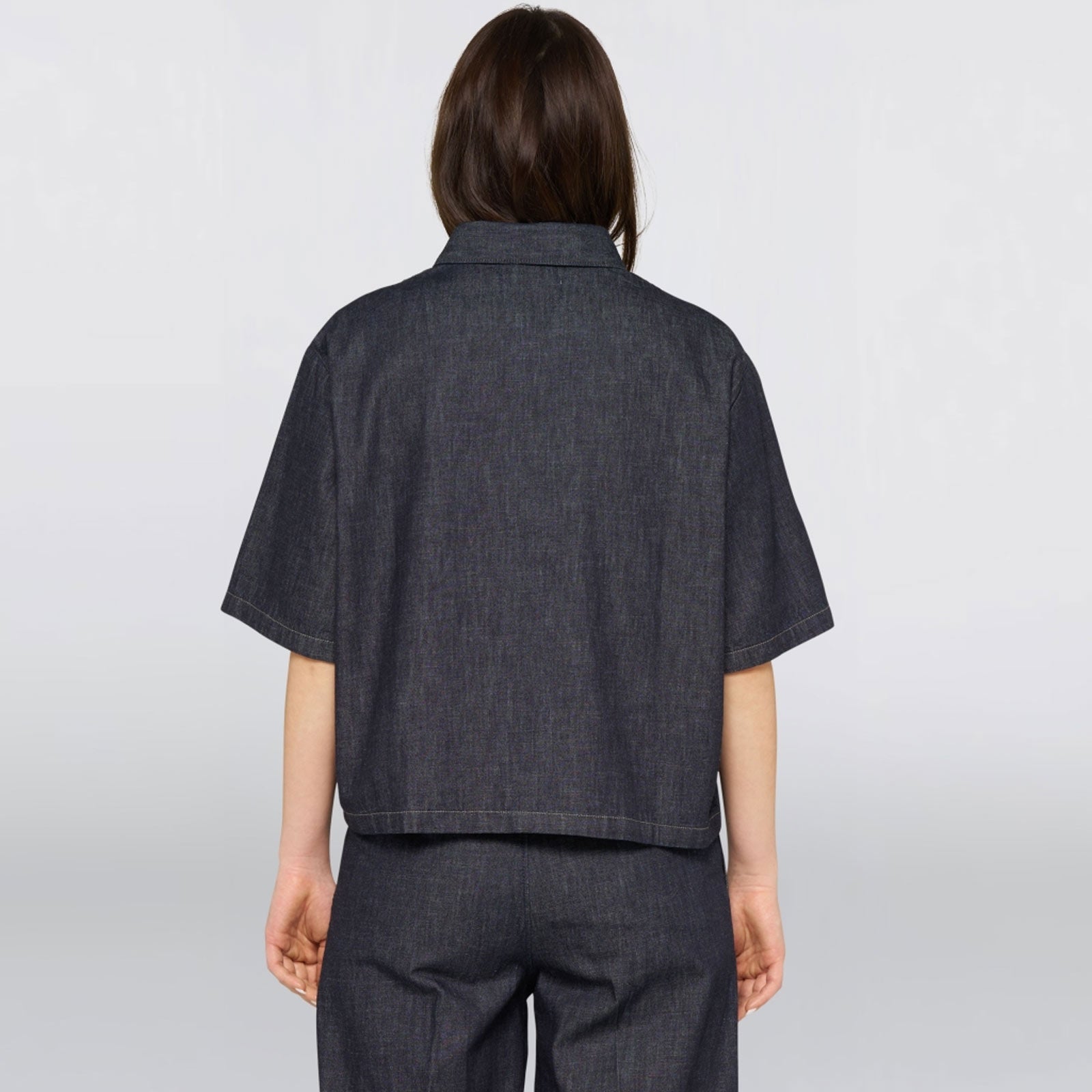W' Delme S/S Shirt blue rinsed Edwin Jeans
