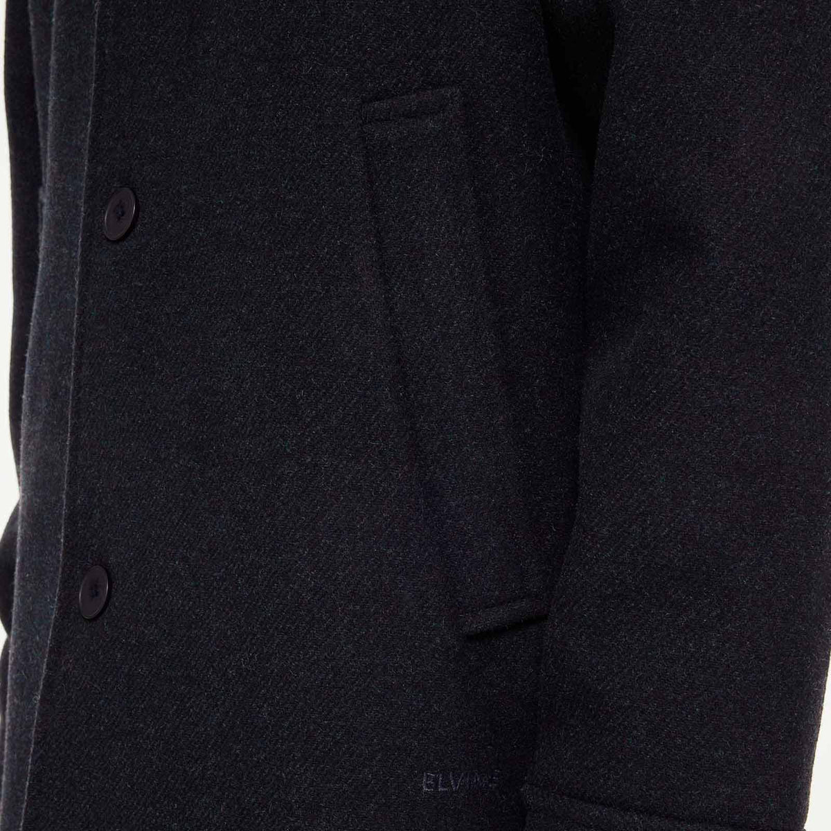 Ciaran Wool Coat navy melange