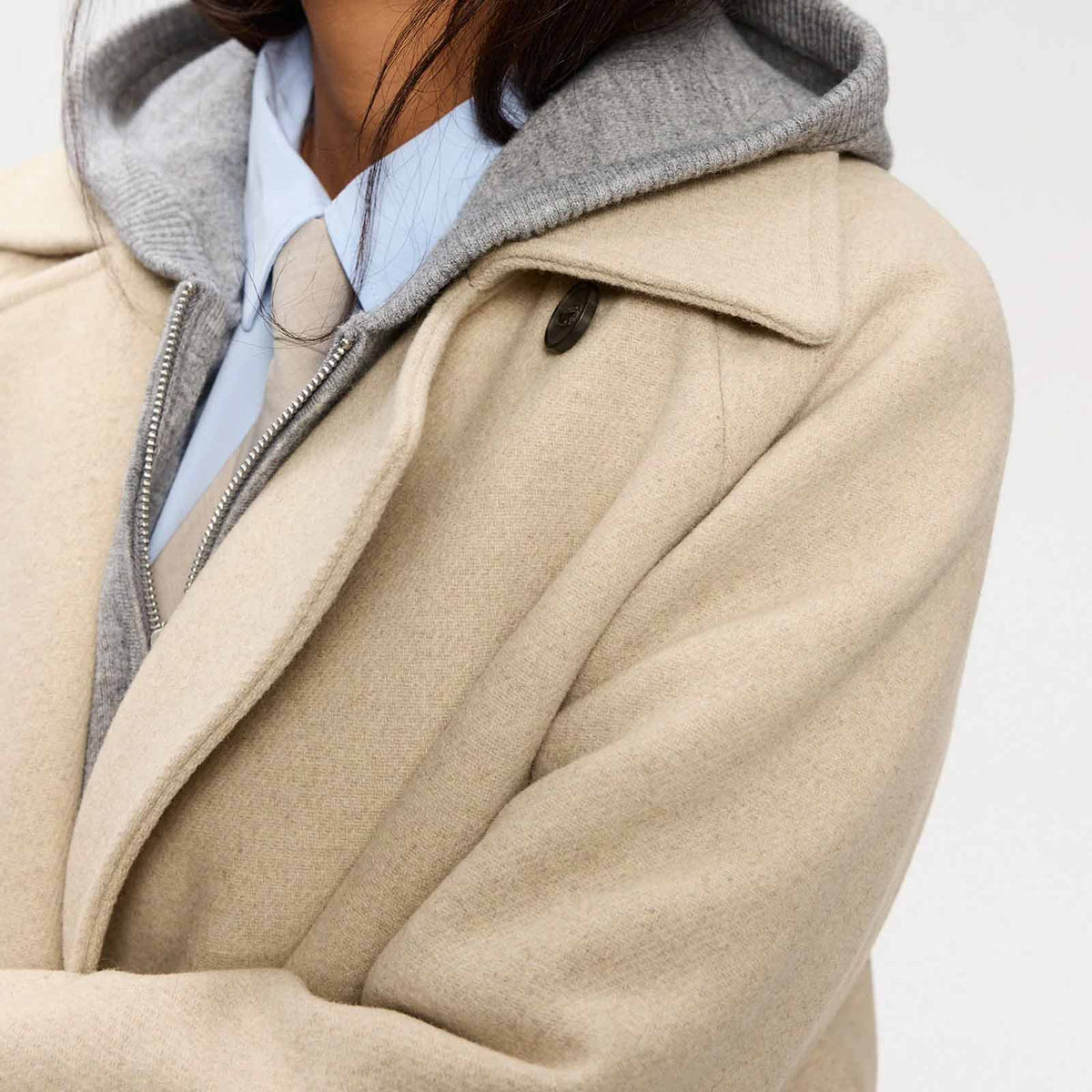 Erijana Wool Coat oat melange