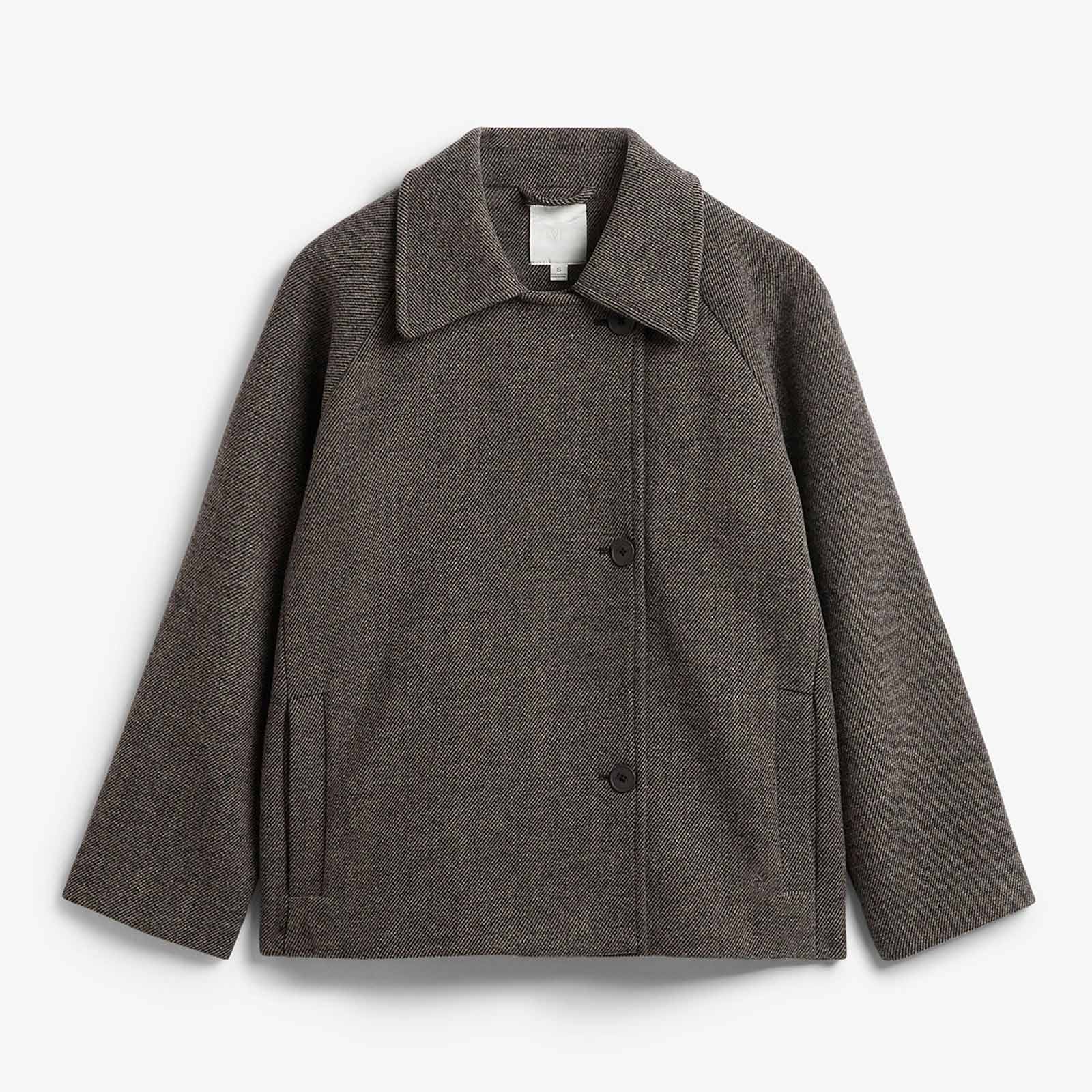 Erijana Wool Coat salt & pepper Elvine