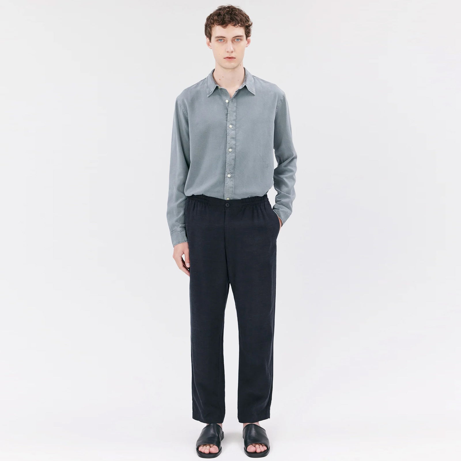 Johanson Linen Pant dark navy