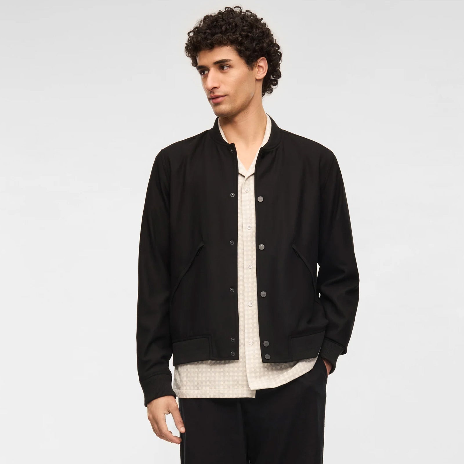 Jorn DobbyLoom Jacket black Elvine