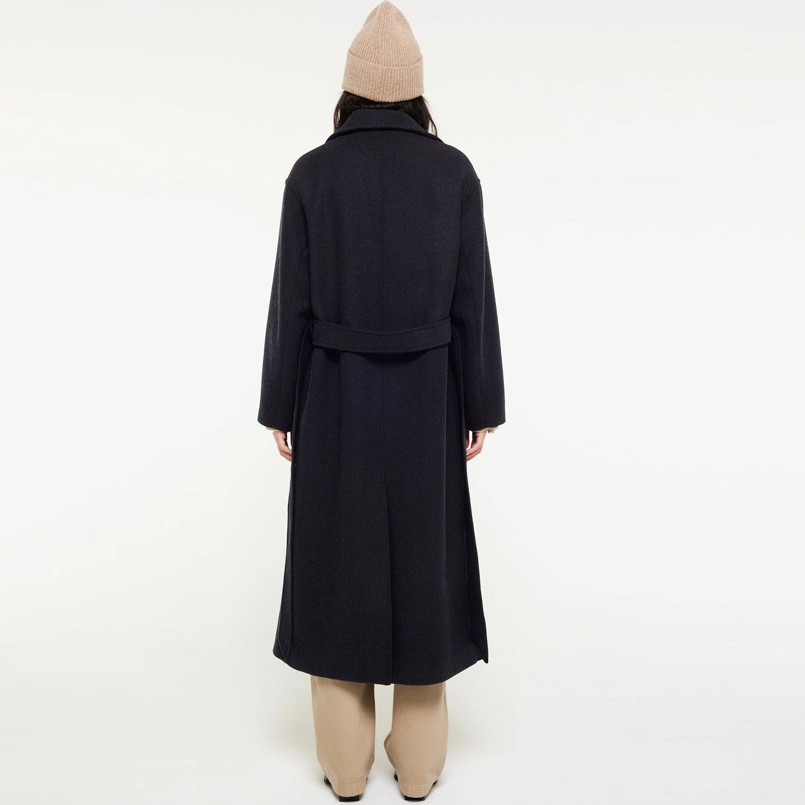 Milleah Wool Coat navy melange Elvine