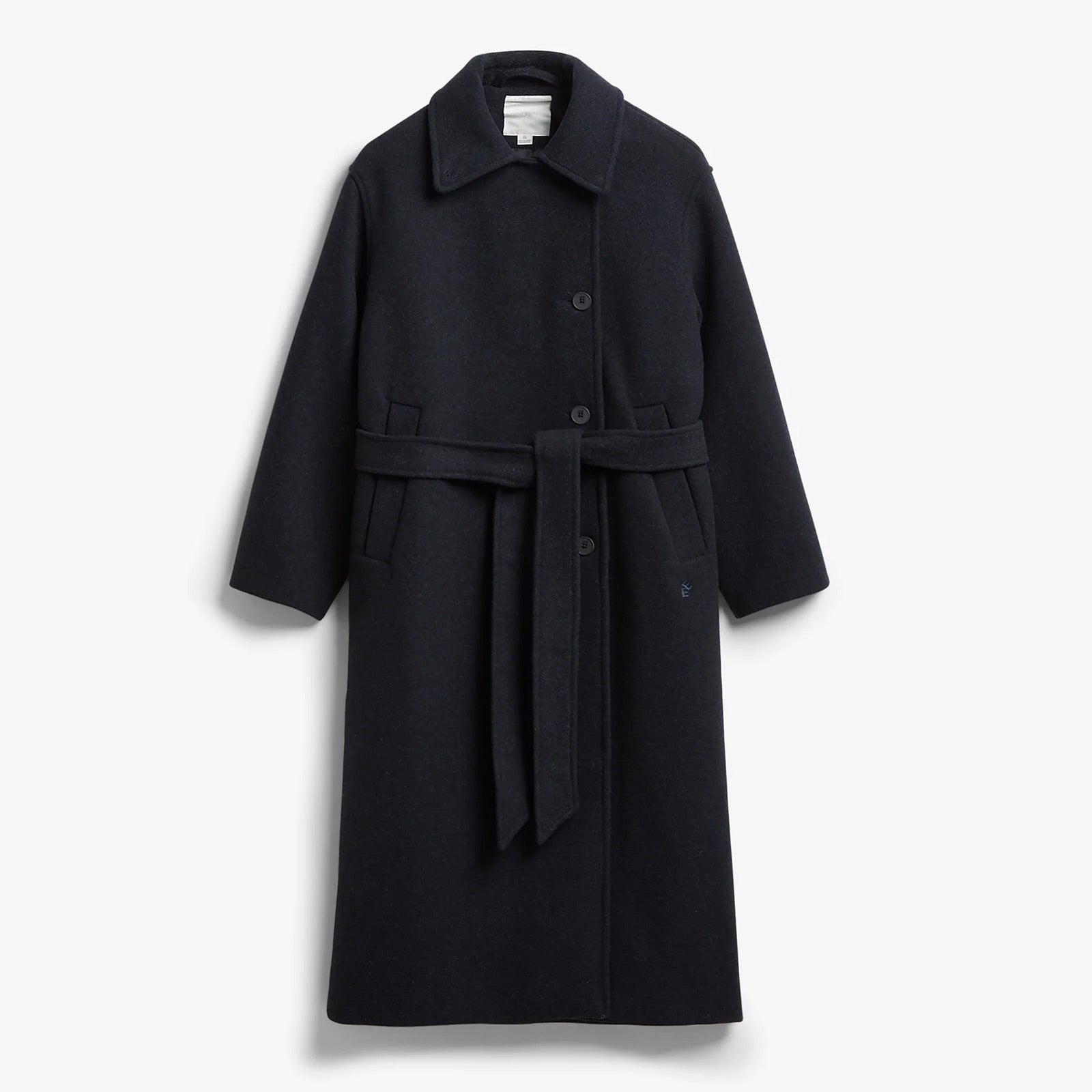 Milleah Wool Coat navy melange Elvine