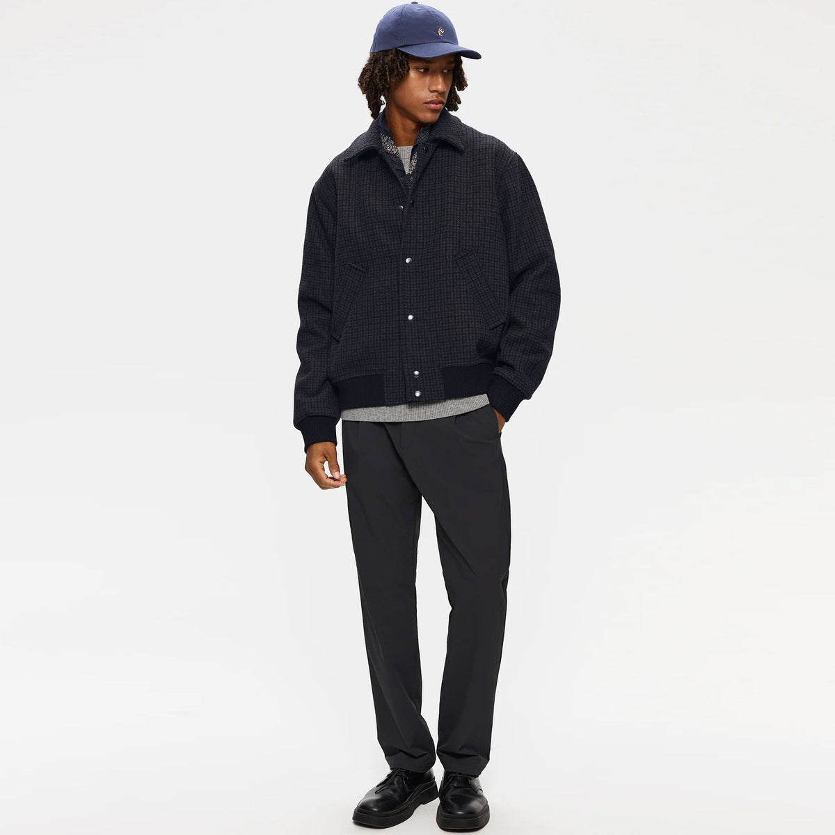 Narian Wool Jacket grey check