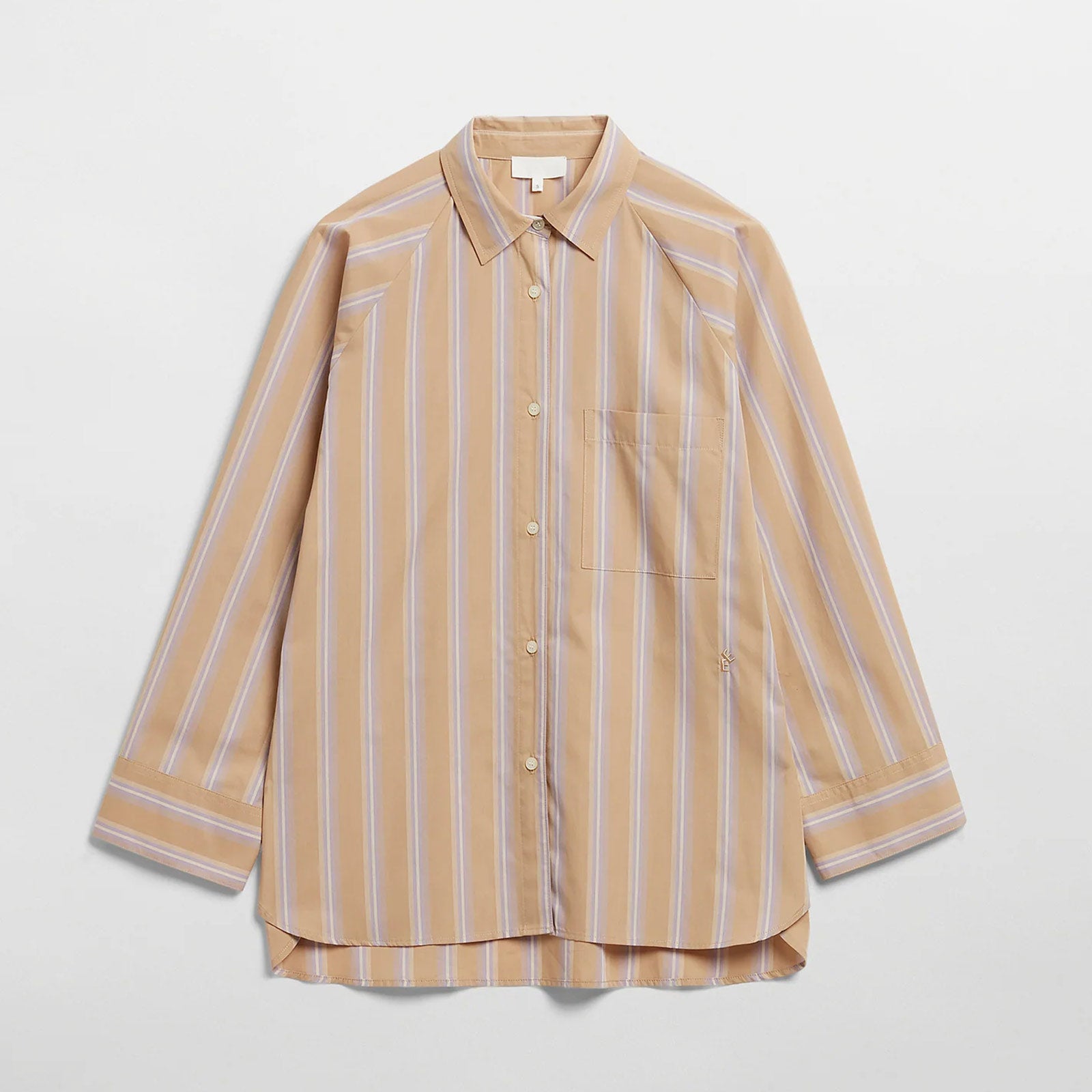 Noelle Blouse beige stripe
