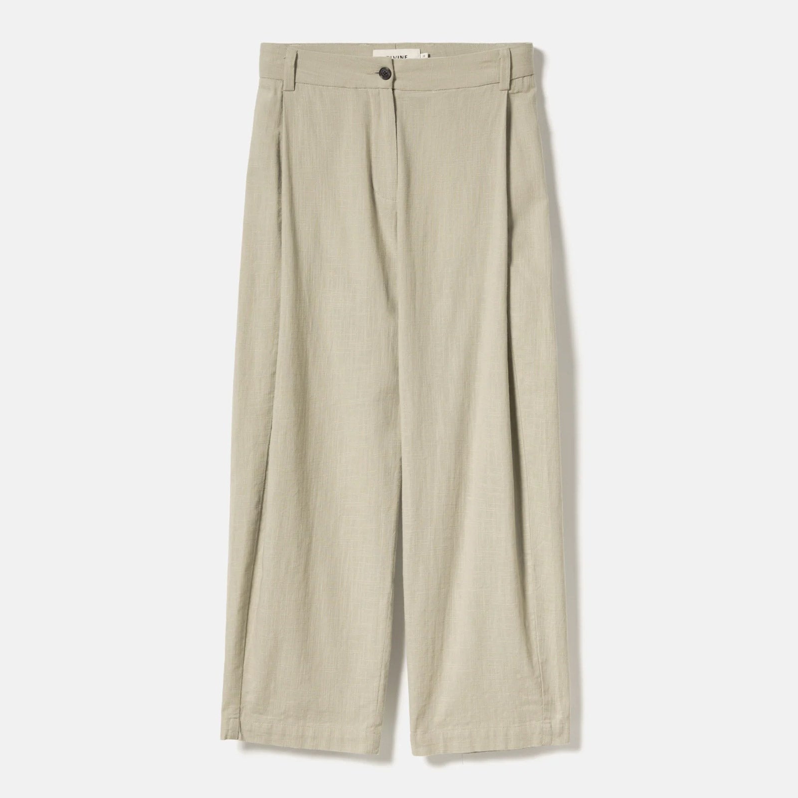 Sandi Textured Weave Pants stone green Elvine