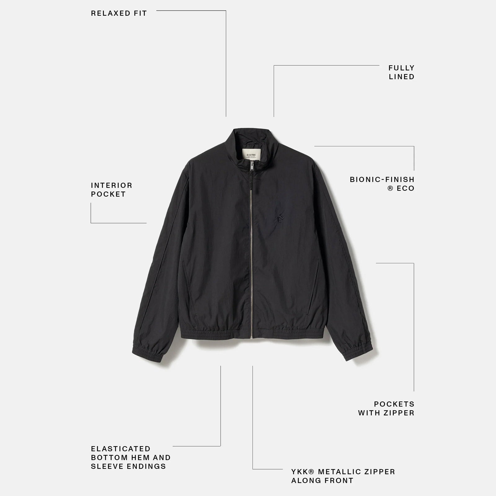 Thedros Jacket black Elvine