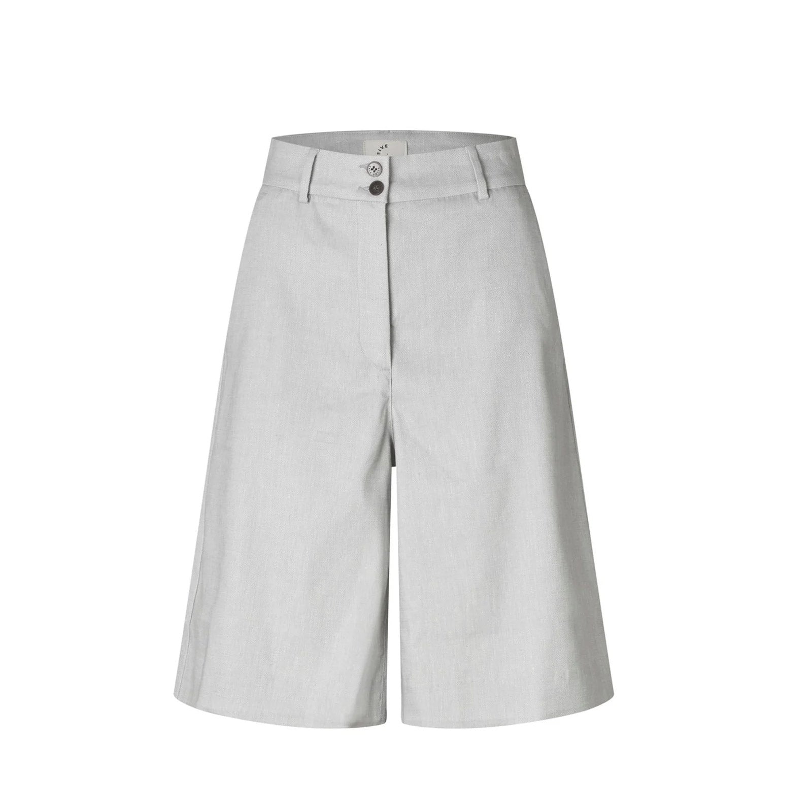 LauraFV 769 Long Shorts quiet grey linen Five Units