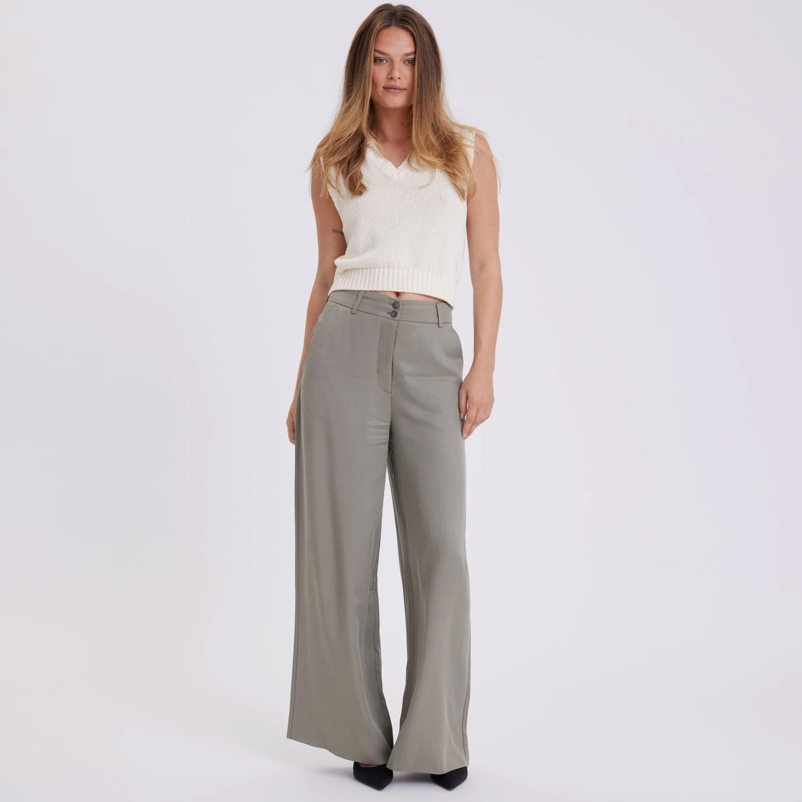 LauraFV Long 849 dusty green