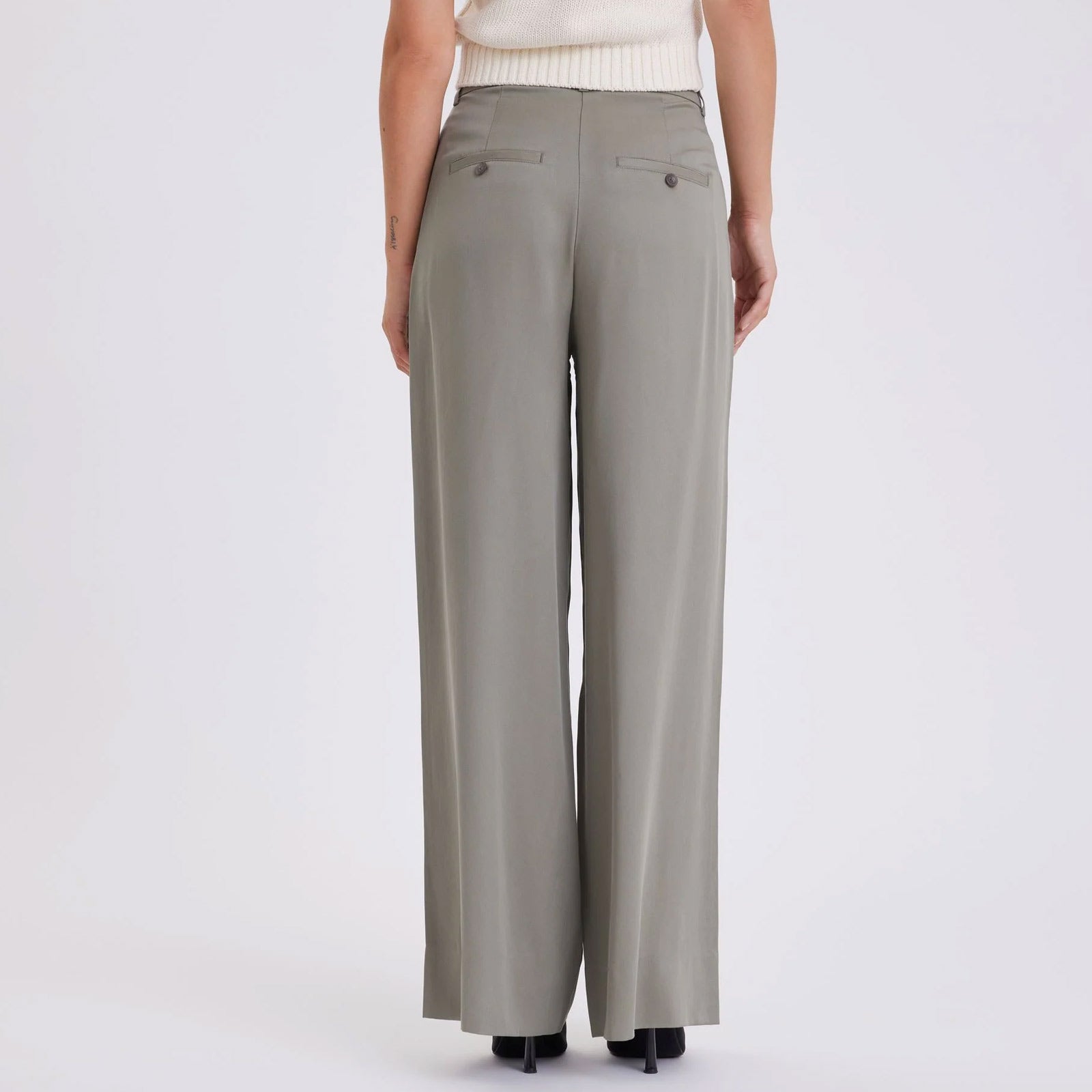 LauraFV Long 849 dusty green
