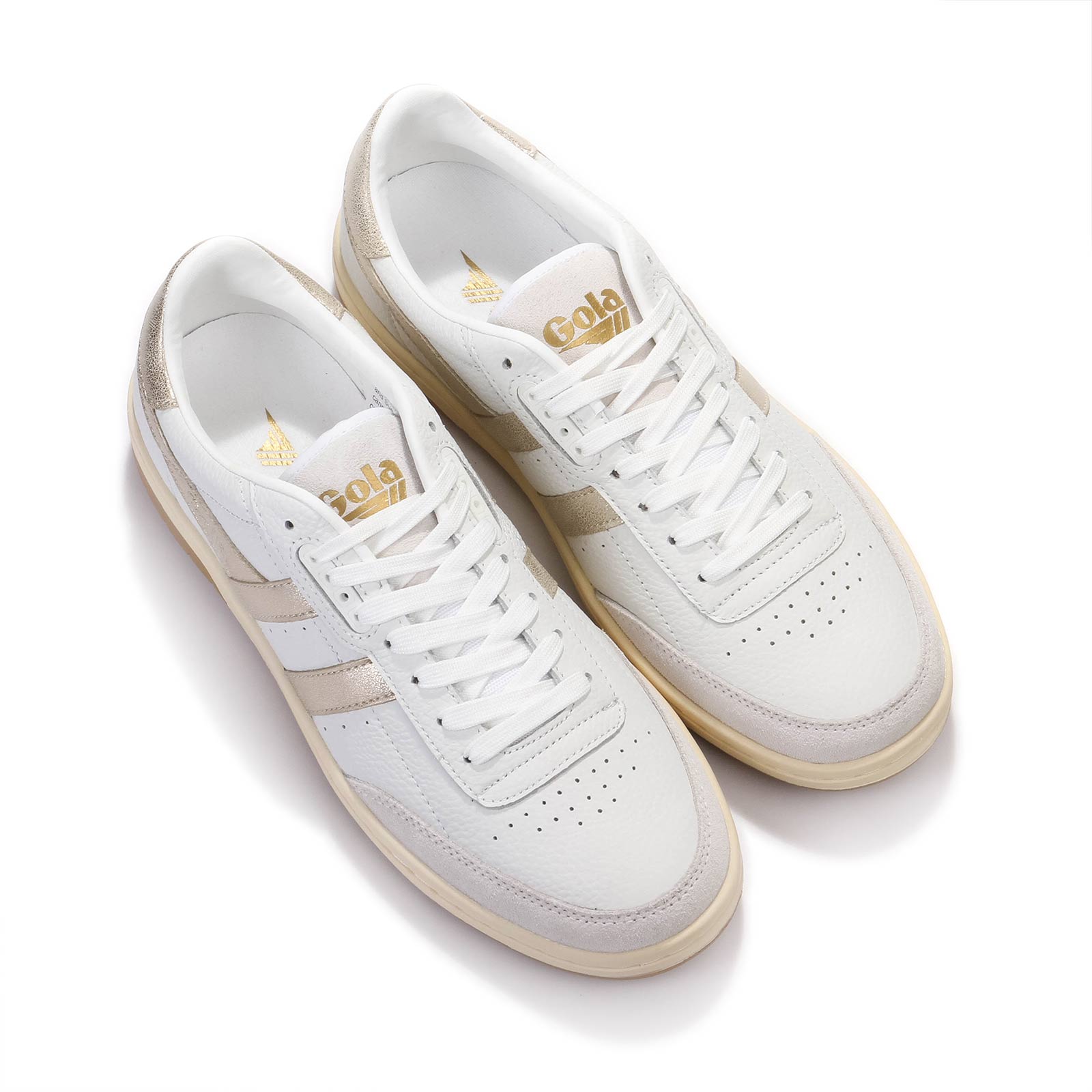 Falcon Mirror white/gold