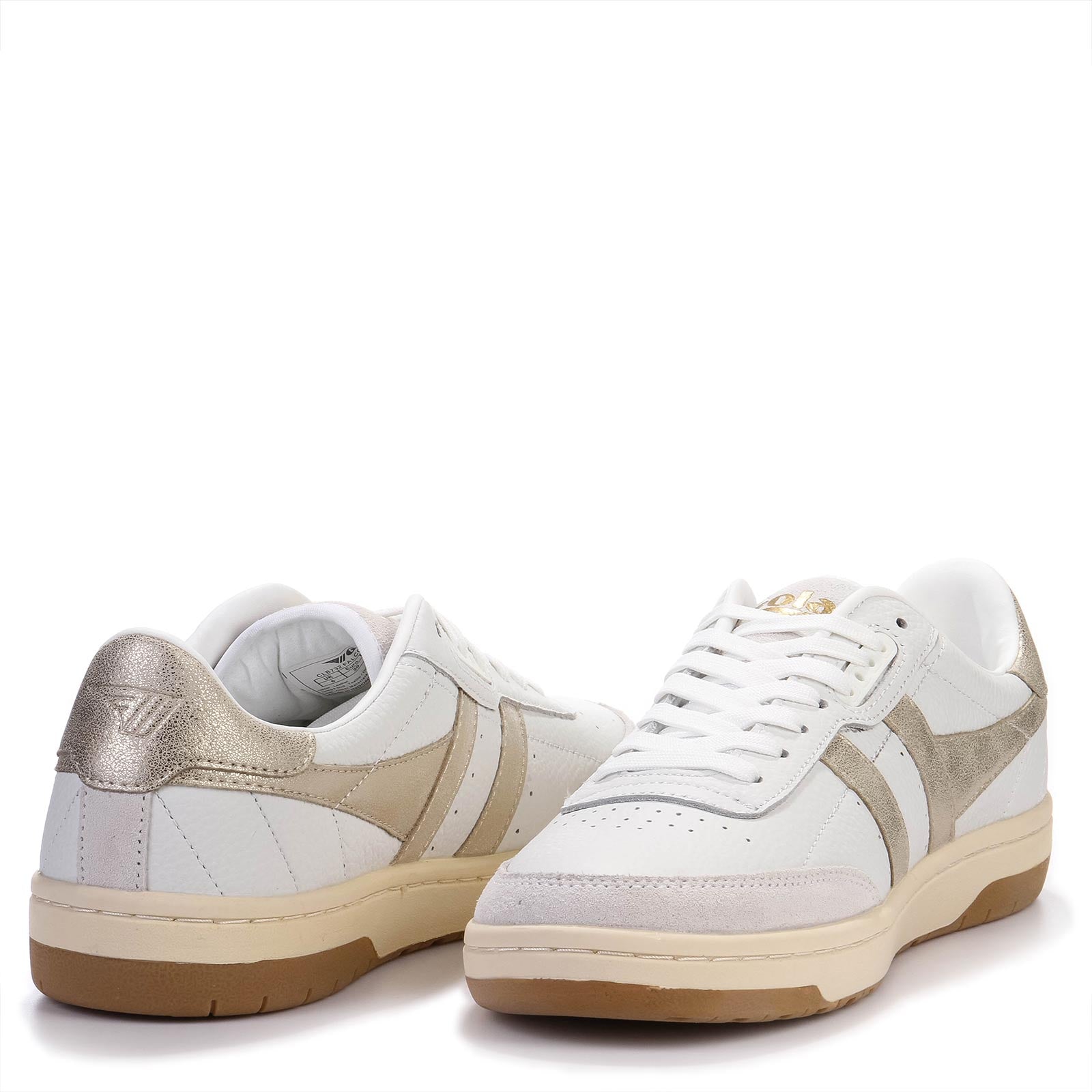 Falcon Mirror white/gold