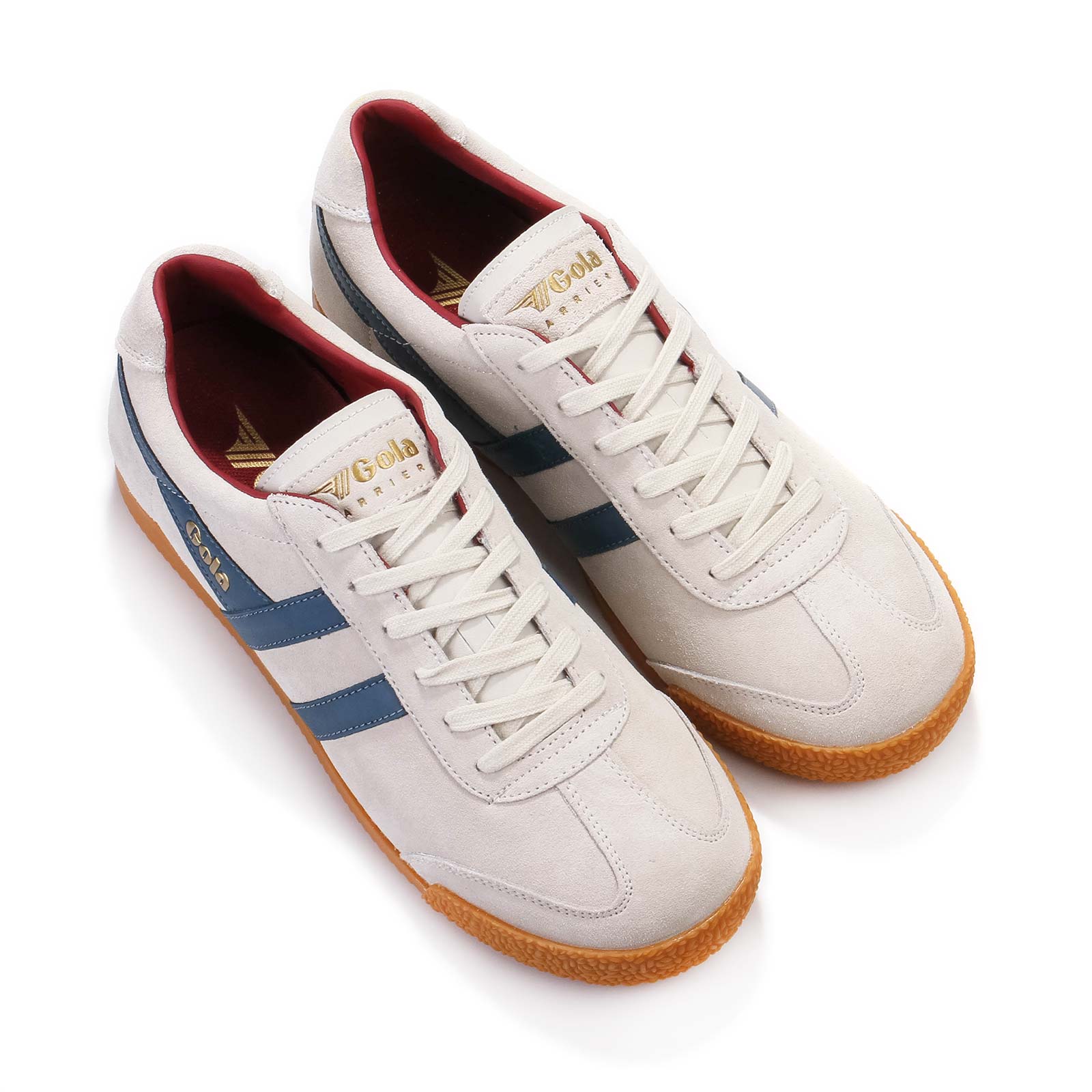Harrier Suede off white/vintage blue/deep red