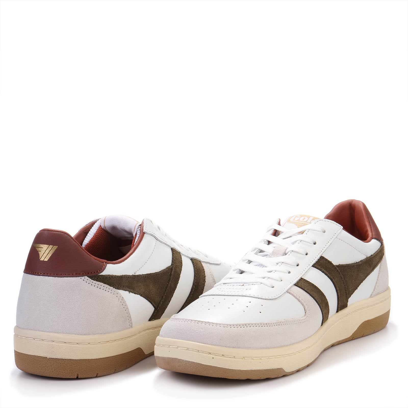 Hawk white/khaki/rust Gola