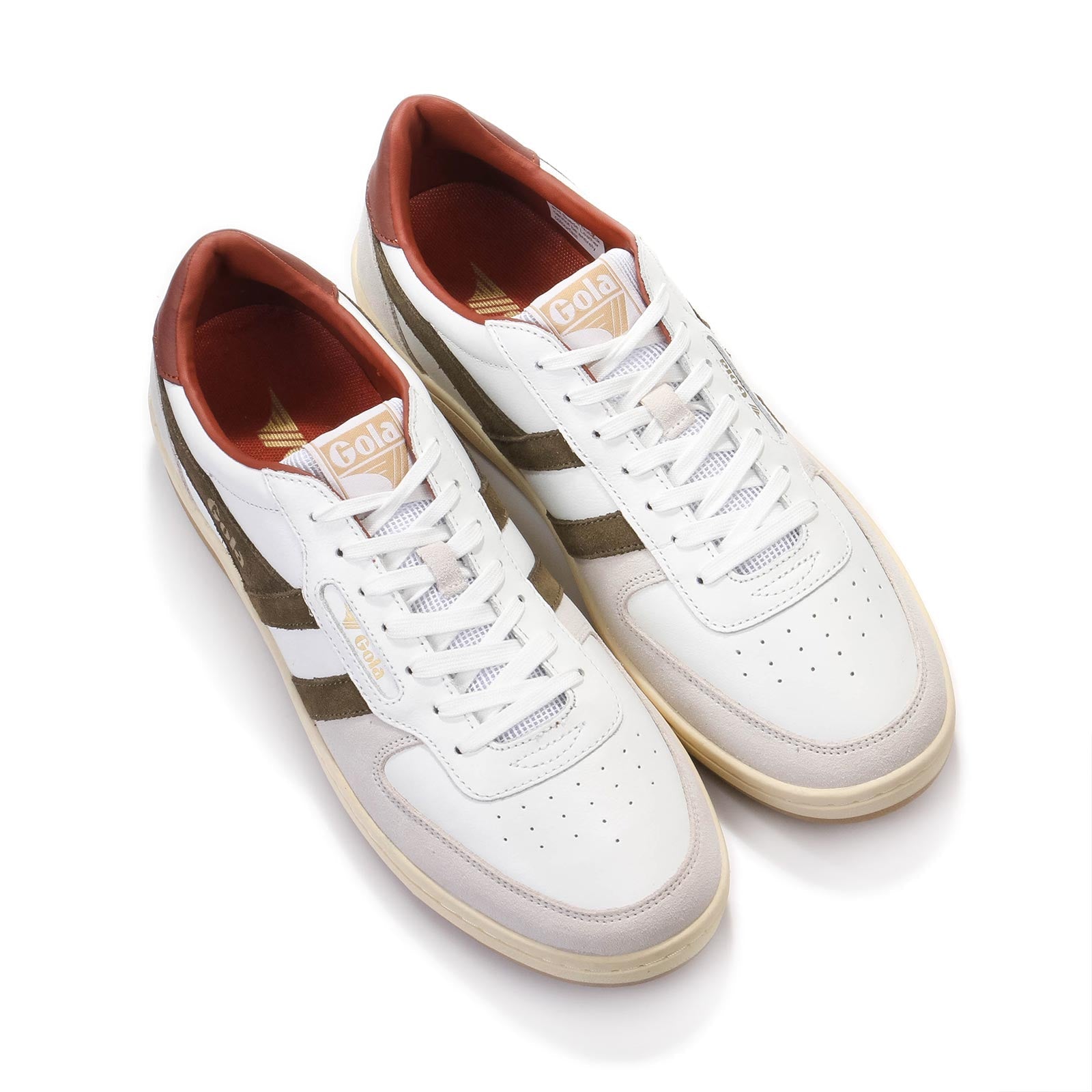 Hawk white/khaki/rust Gola