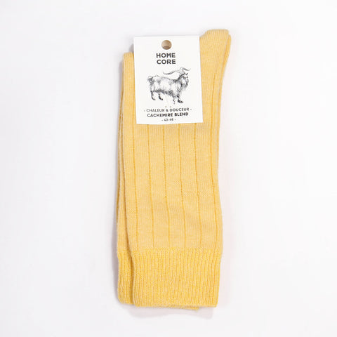 Cashmere Blend Socks easter yellow