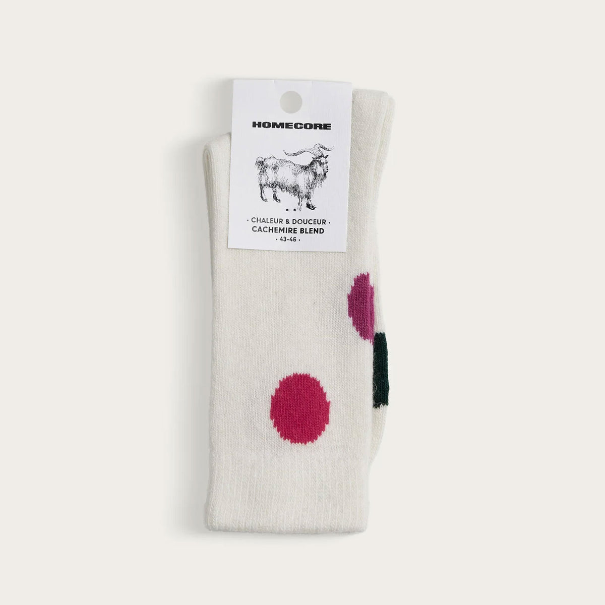 Cashmere Blend Socks white/multi