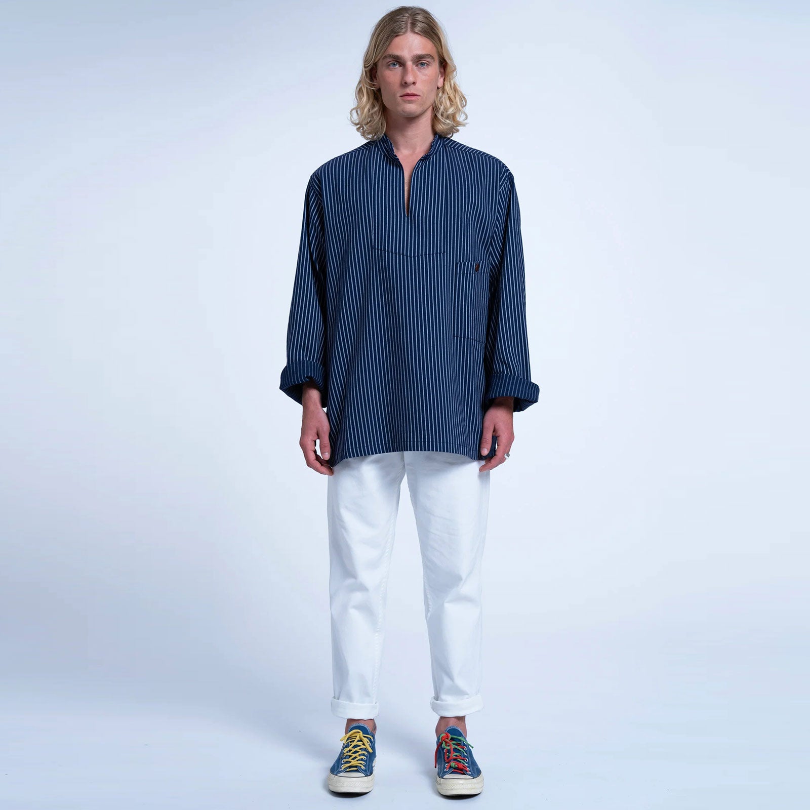 Kyos Stripes Shirt navy