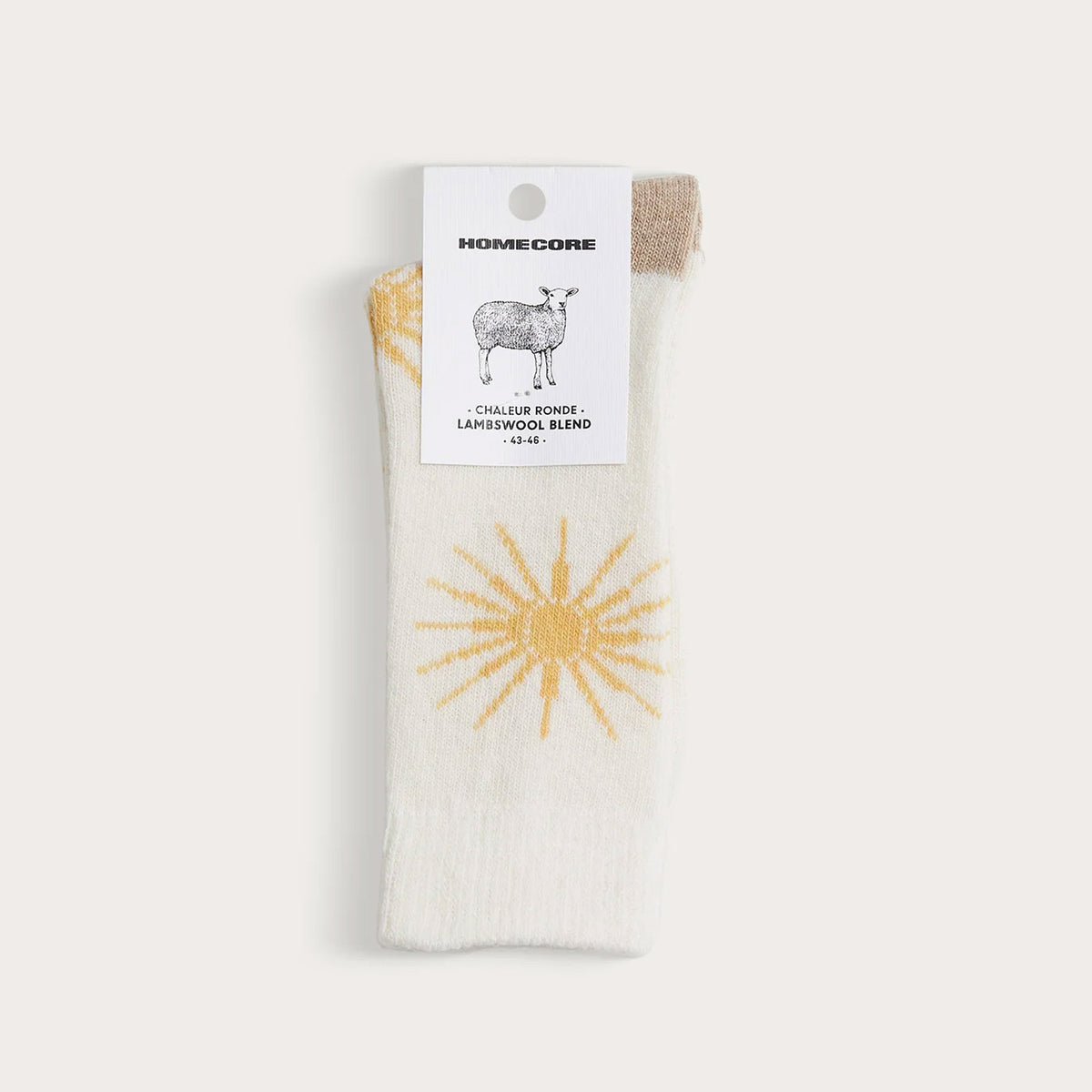 Lambswool Blend Socks cream sun