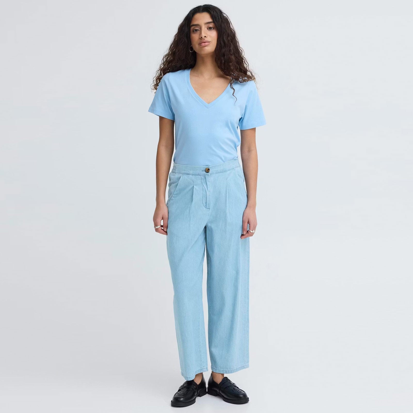 IHBarcy Pants light blue ICHI