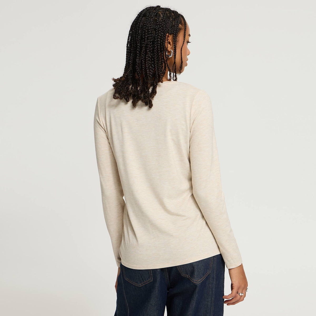 IHRebel LS oatmeal melange