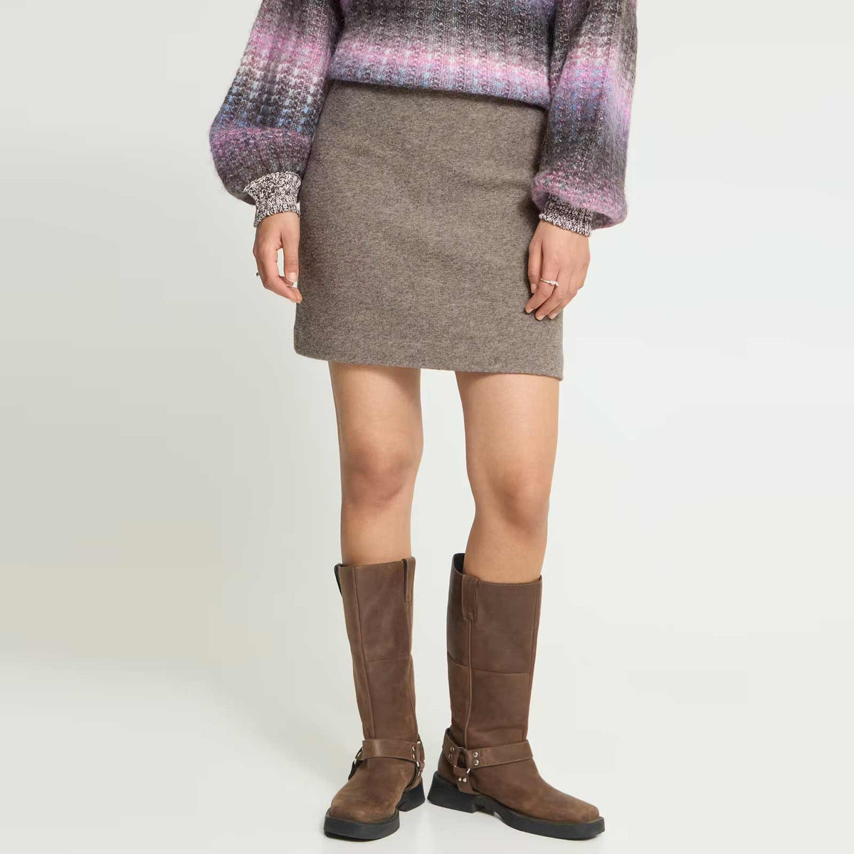IHWolca Skirt greige melange