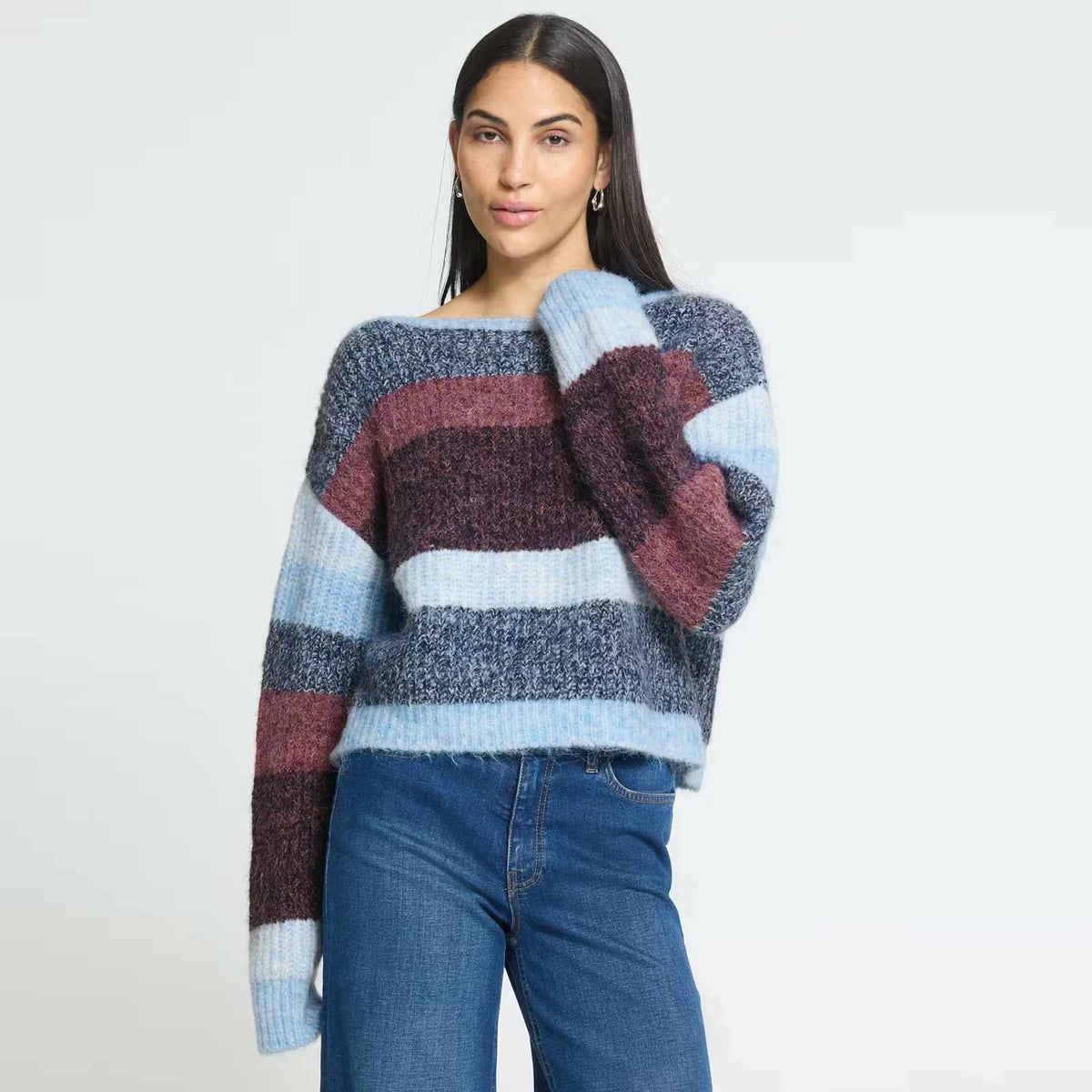 IHZulu LS zinfandel/blue stripe