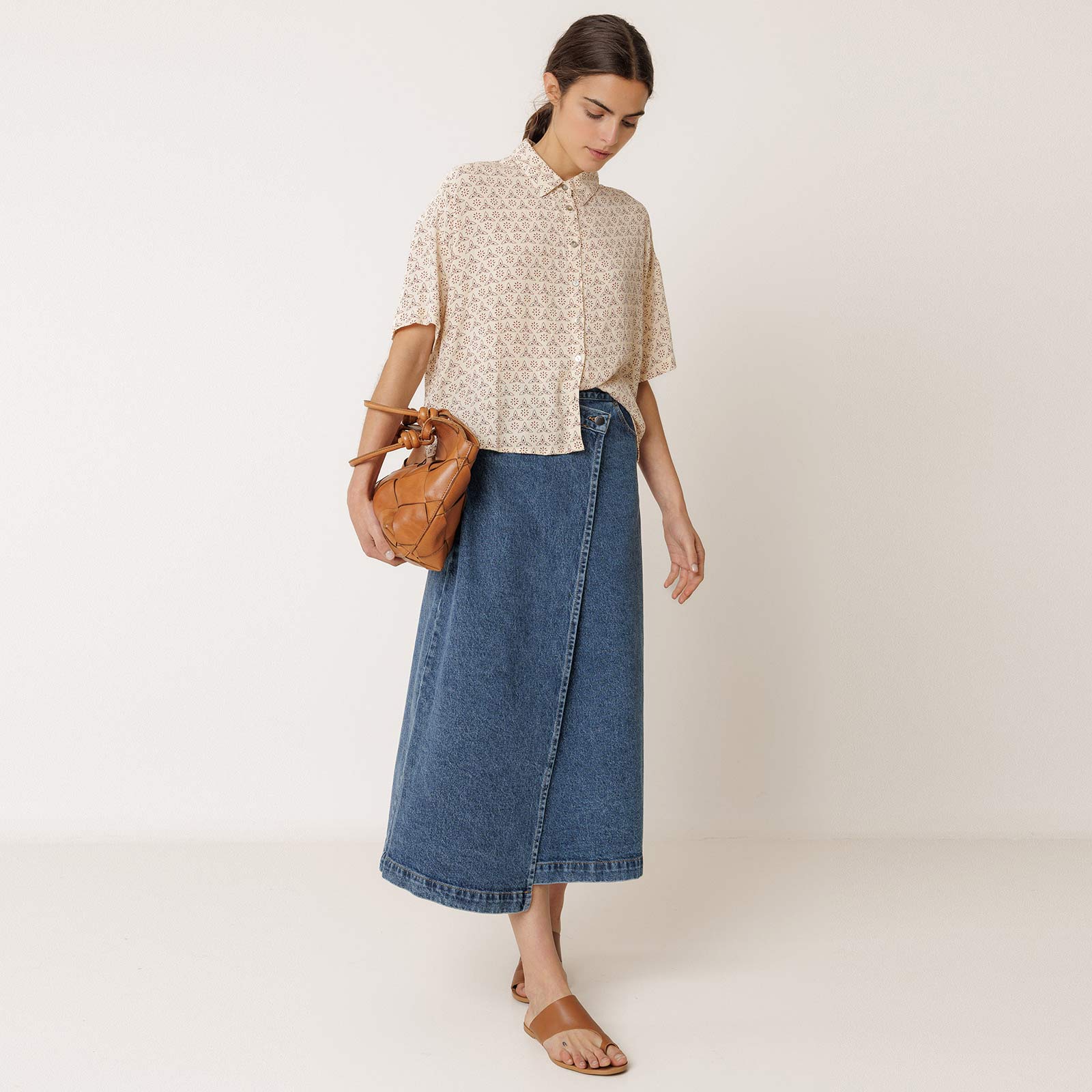 Allover Print Blouse crudo INDI&COLD