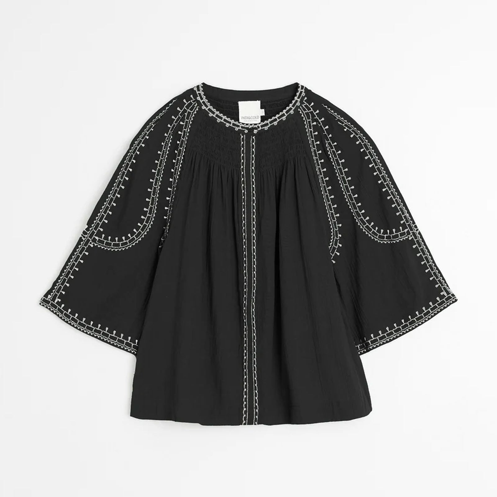 Cotton Blouse negro INDI&COLD