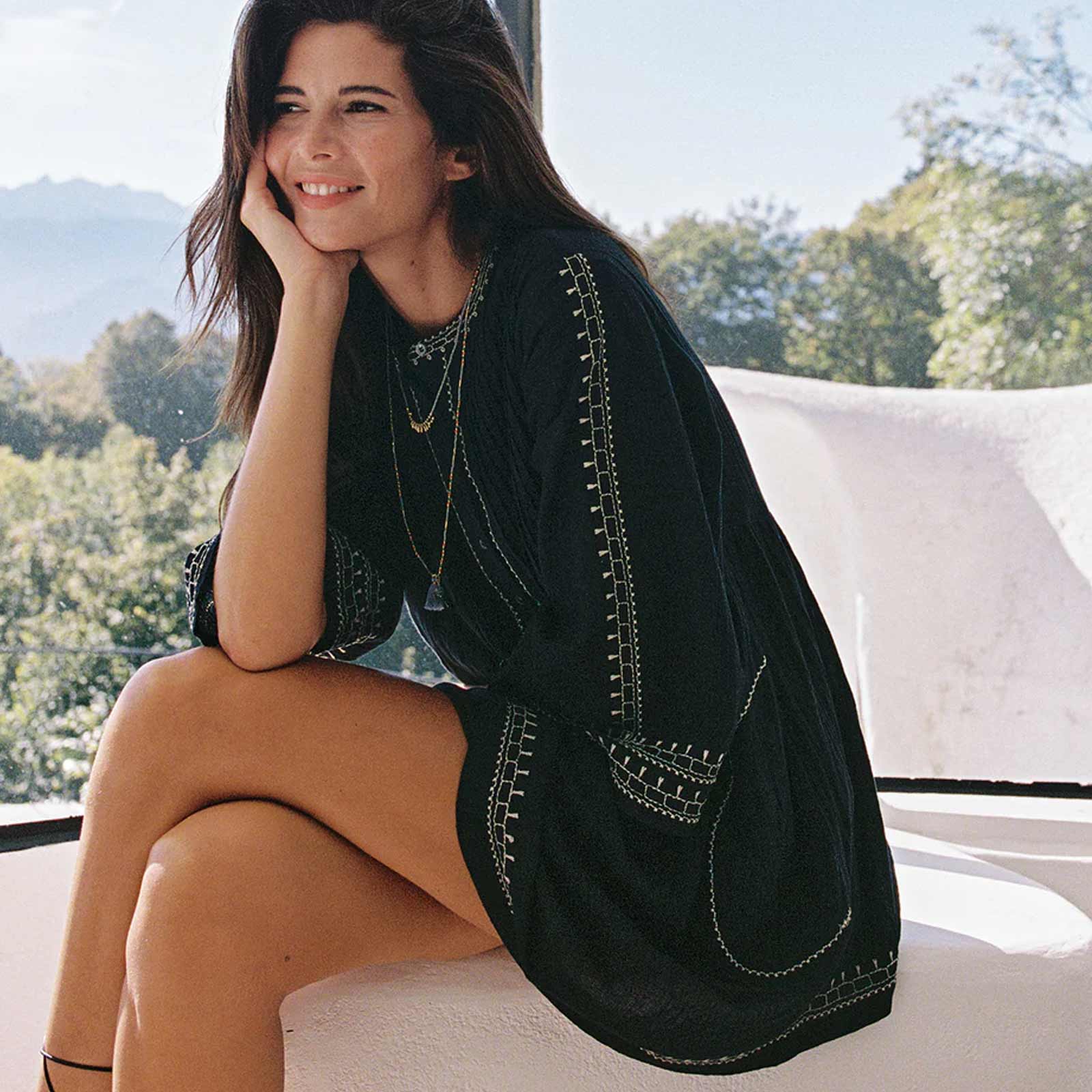 Cotton Dress negro INDI&COLD