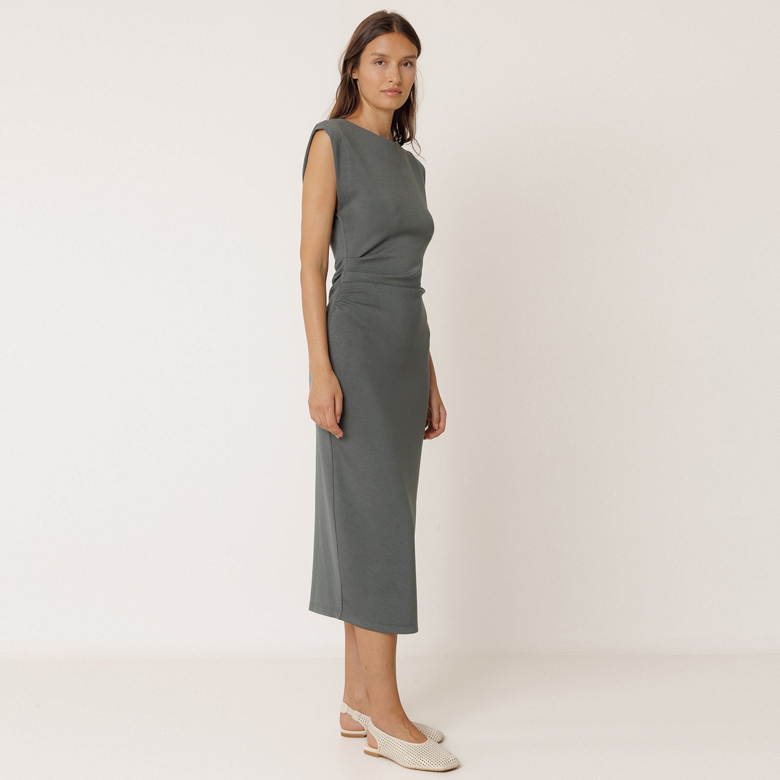 Midi Dress antracita INDI&COLD