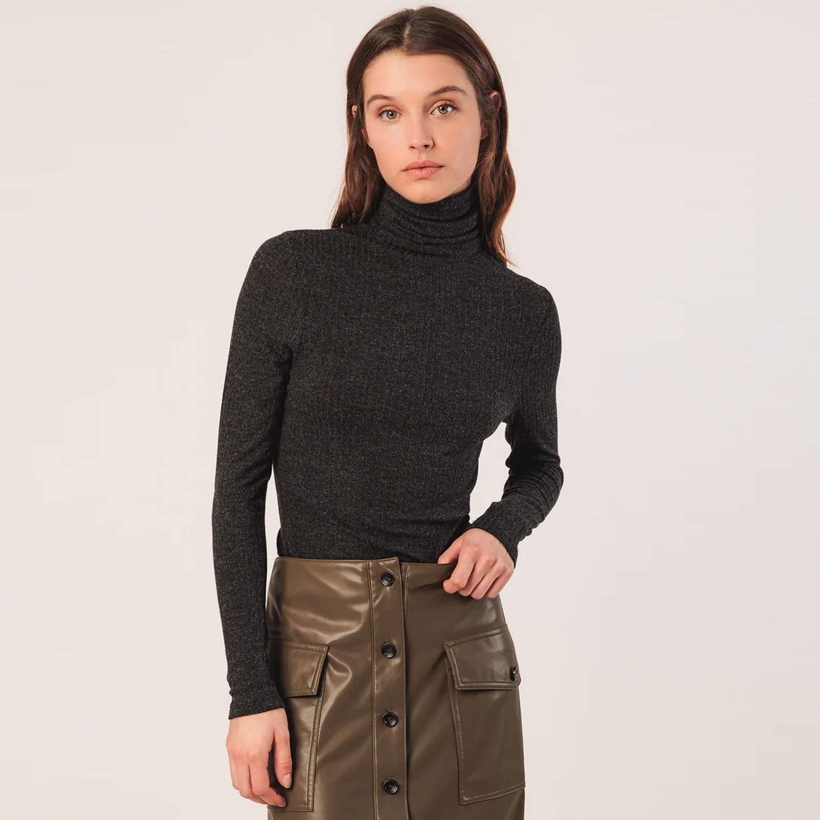 Turtle Neck Longsleeve marengo INDI&COLD