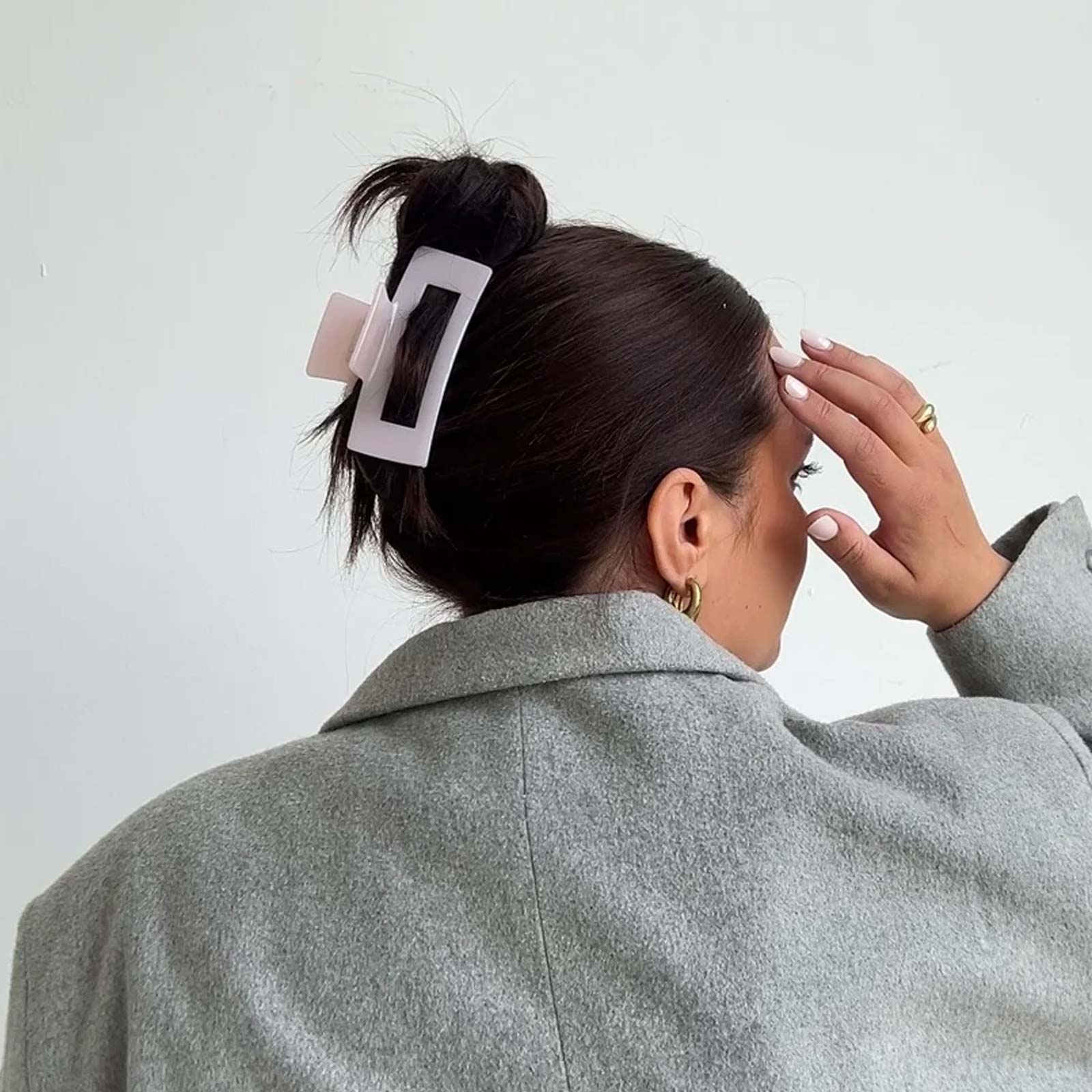 Mila Clip pale blush
