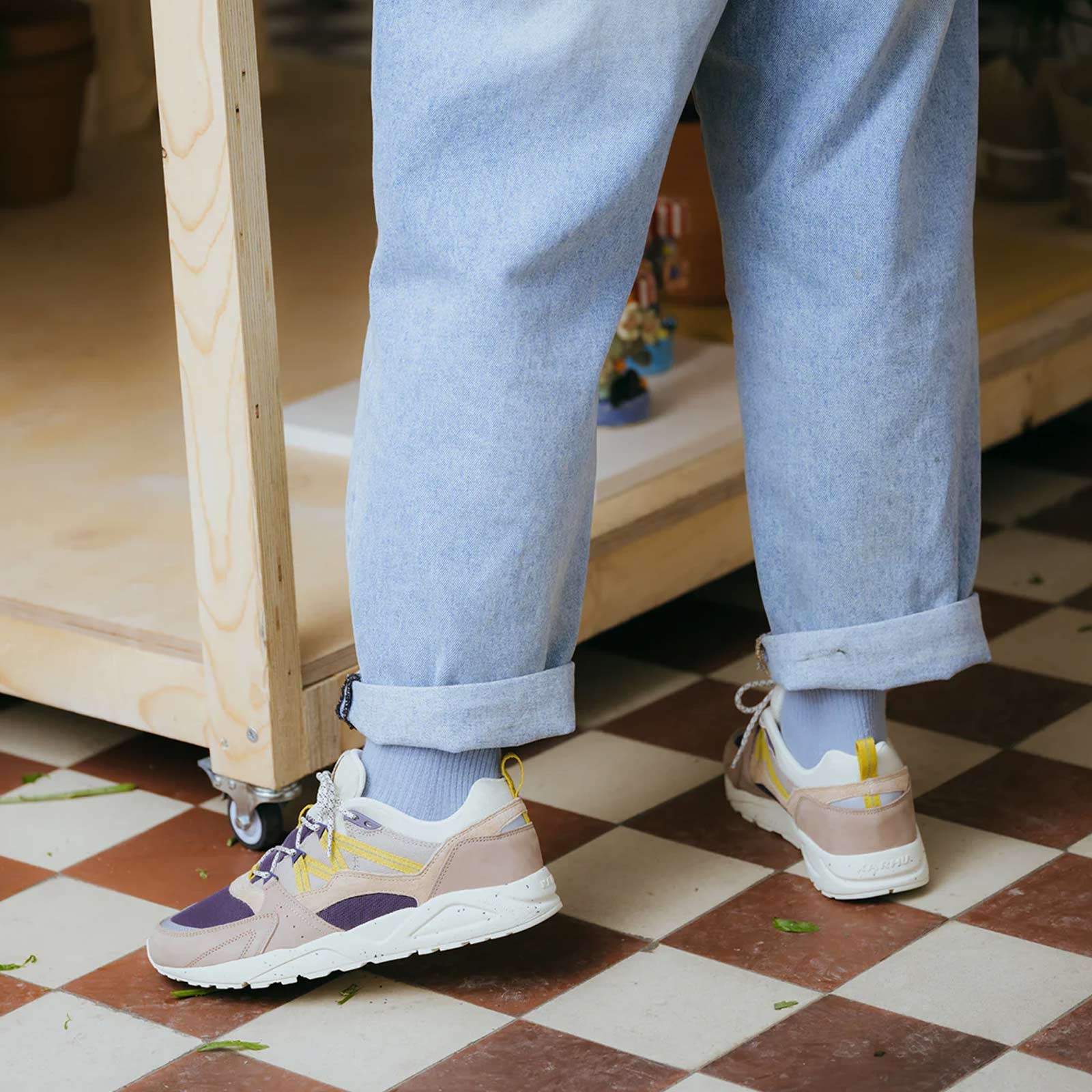 Fusion 2.0 warm taupe/mango mint Karhu