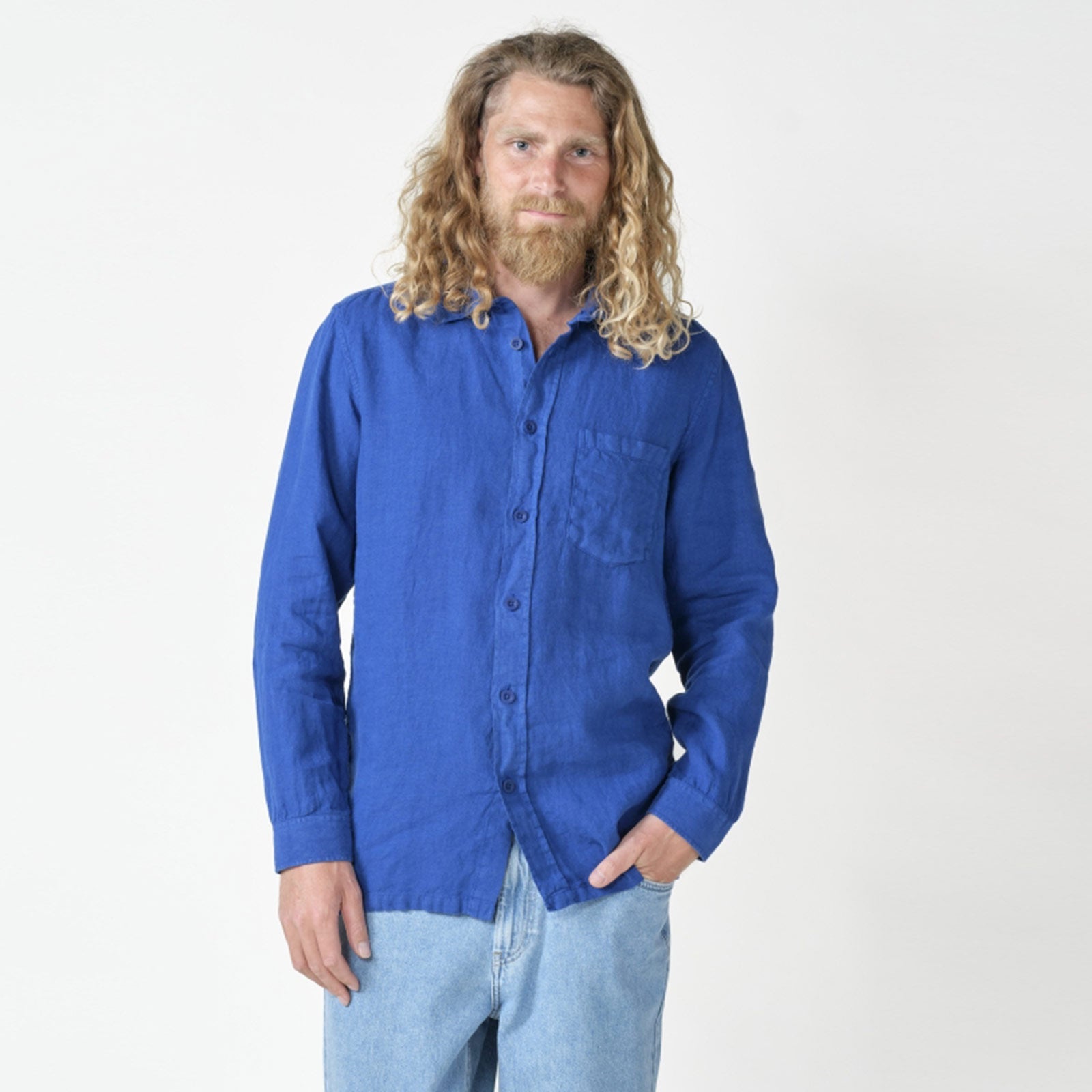 Birger Shirt surf blue Klitmøller Collective