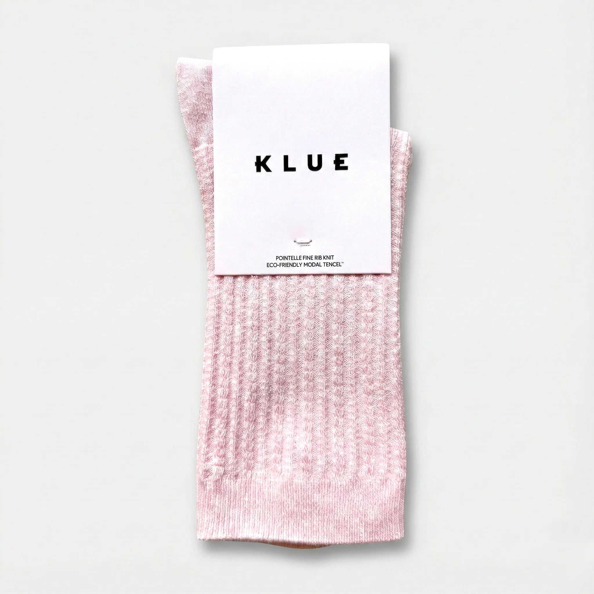 Pointelle Fine Rib Modal Socks pink Klue Accessories