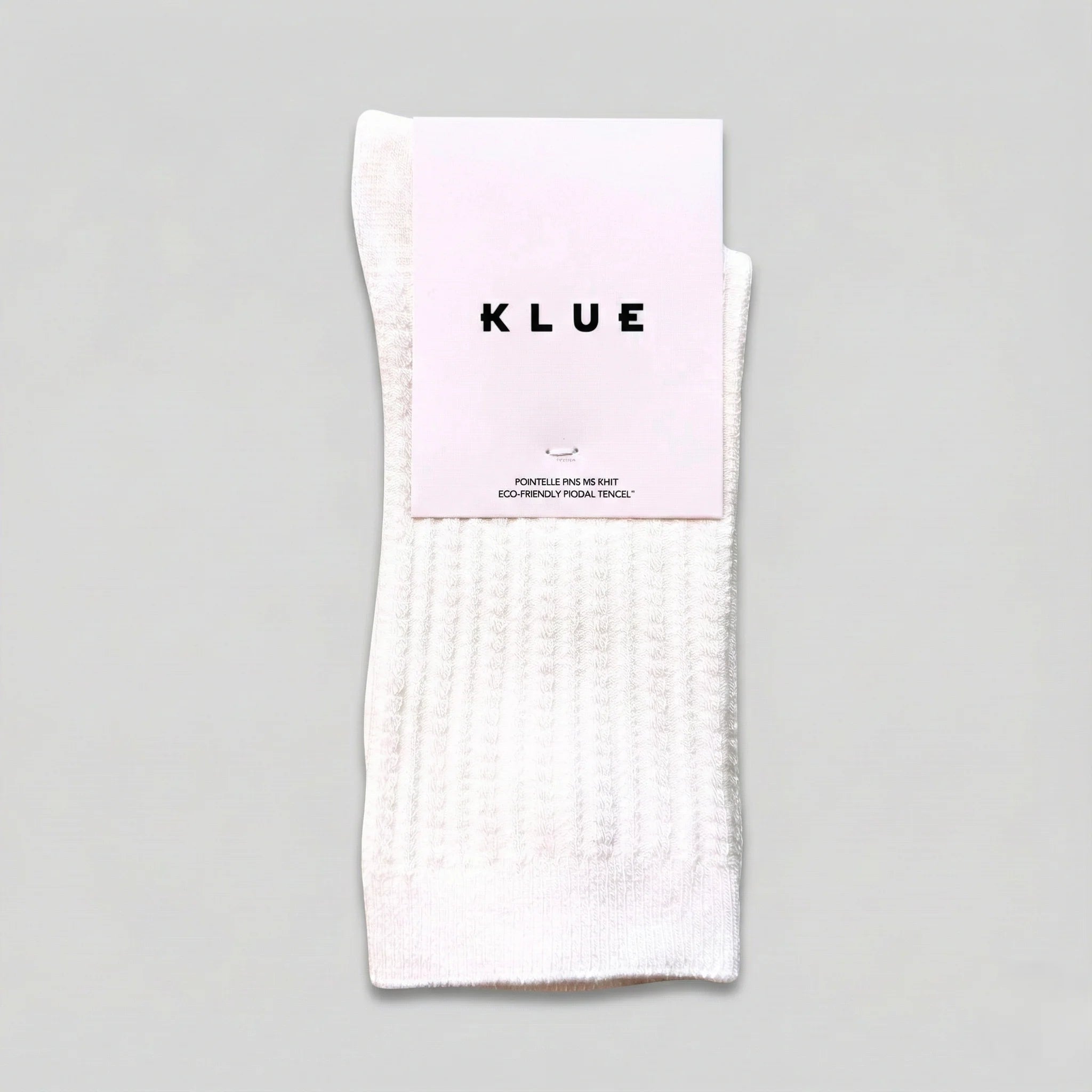Pointelle Fine Rib Modal Socks white Klue Accessories