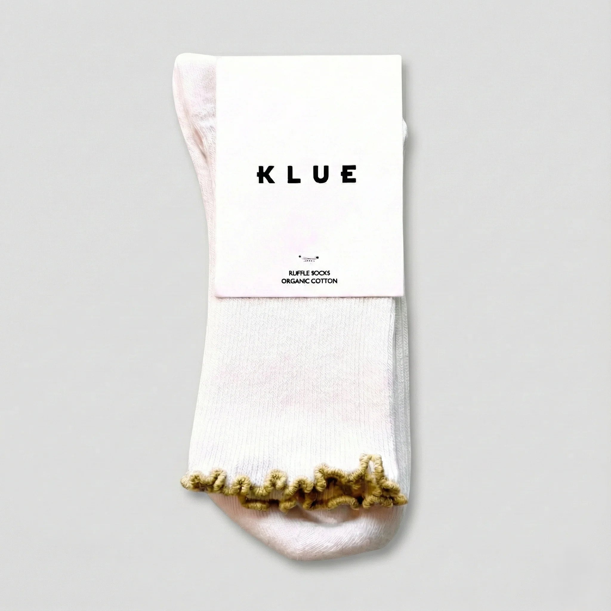 Ruffles Organic Cotton Socks gold Klue Accessories