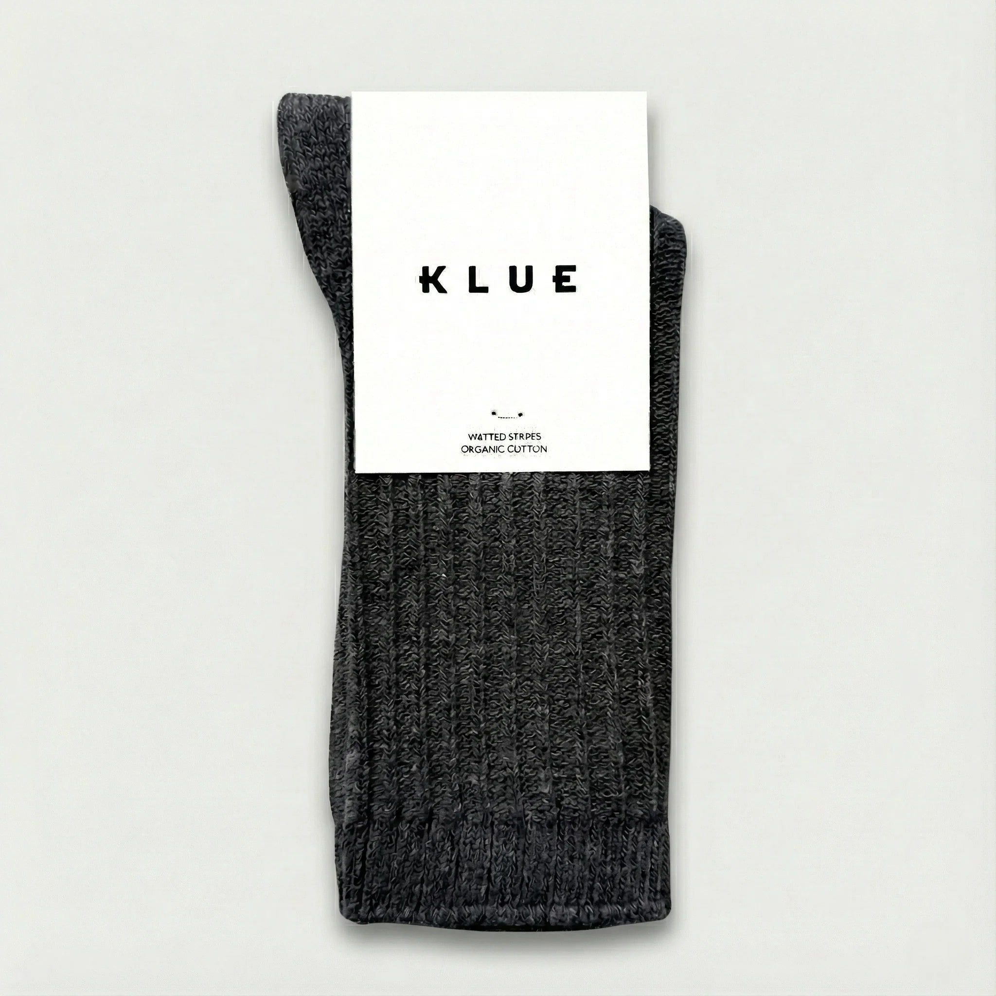 Solid Knitted Stripes Socks anthracite Klue Accessories