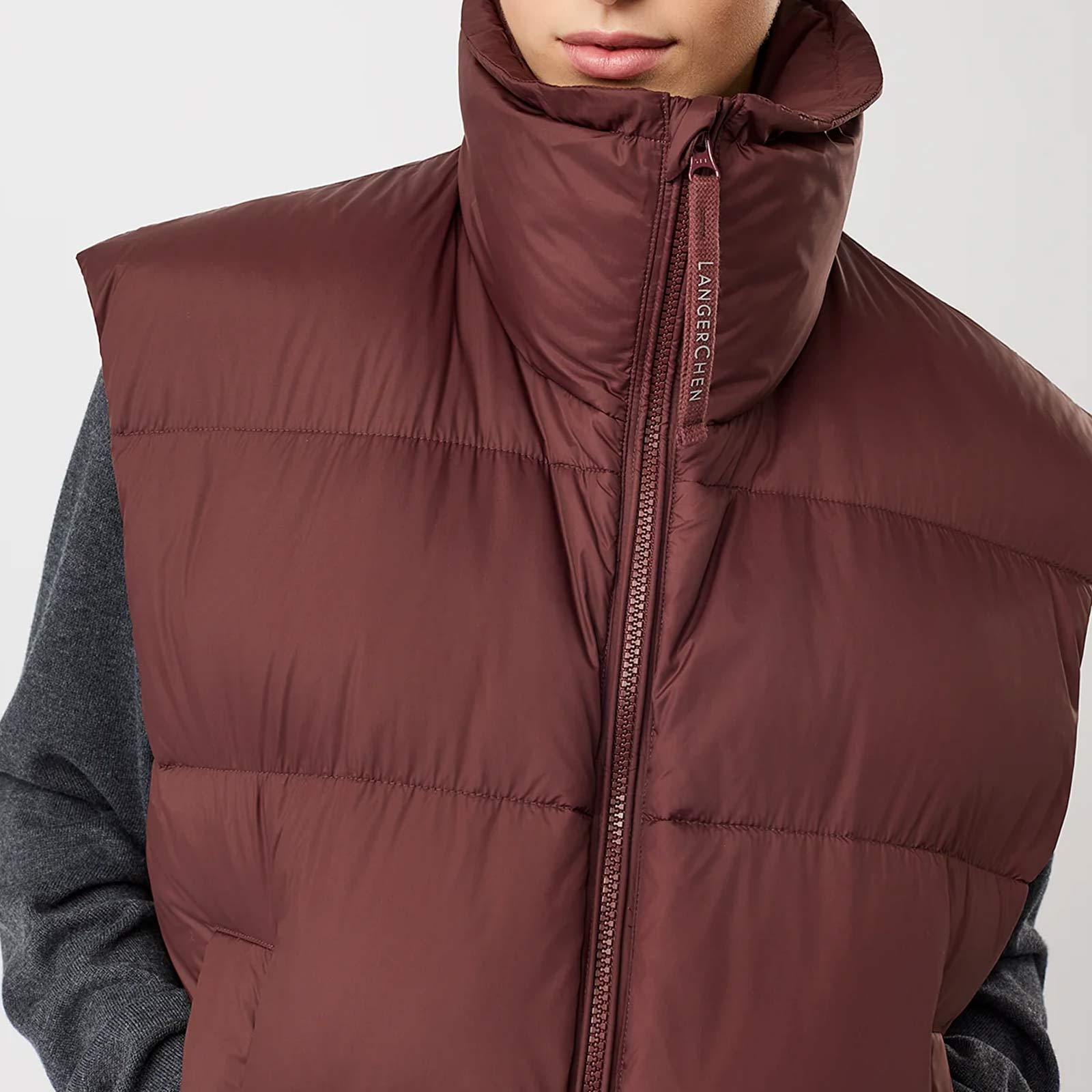 Padded Vest burgundy