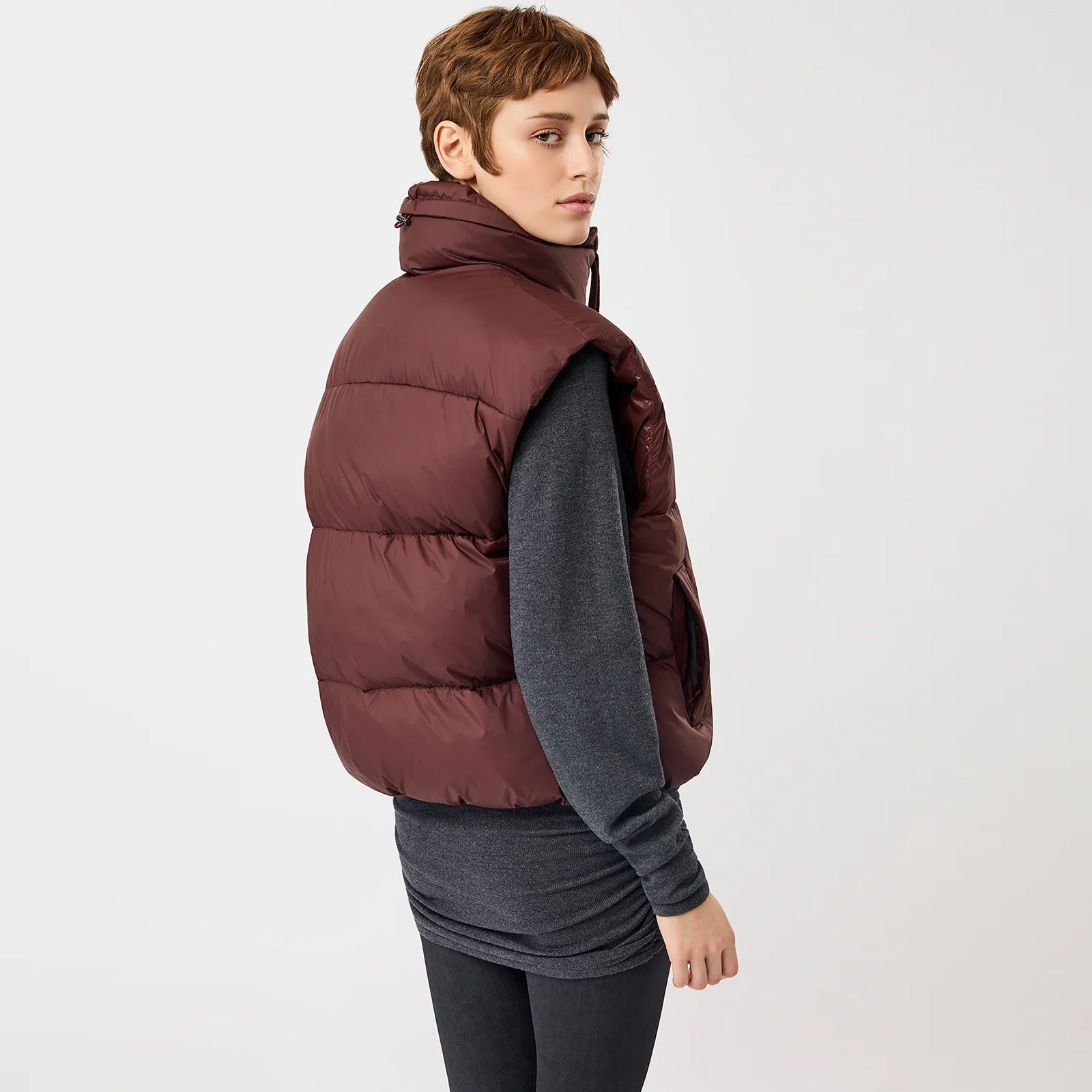 Padded Vest burgundy