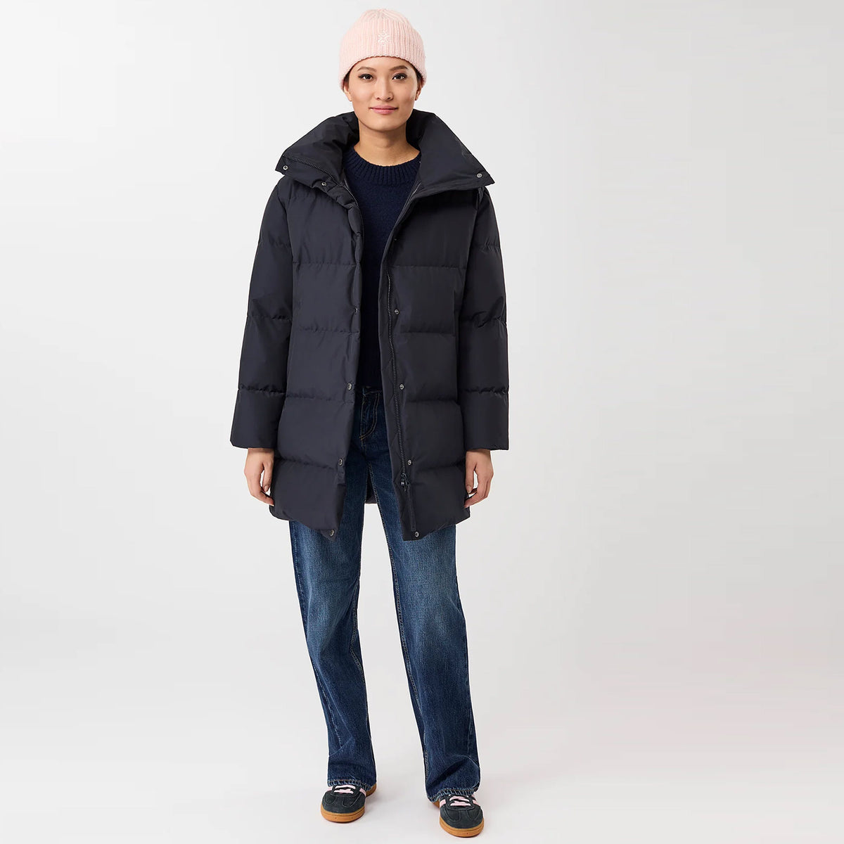 Collar Jacket navy