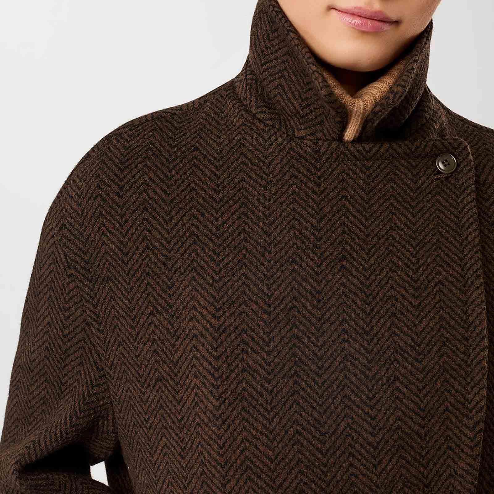 Long Caban Jacket coffee/black