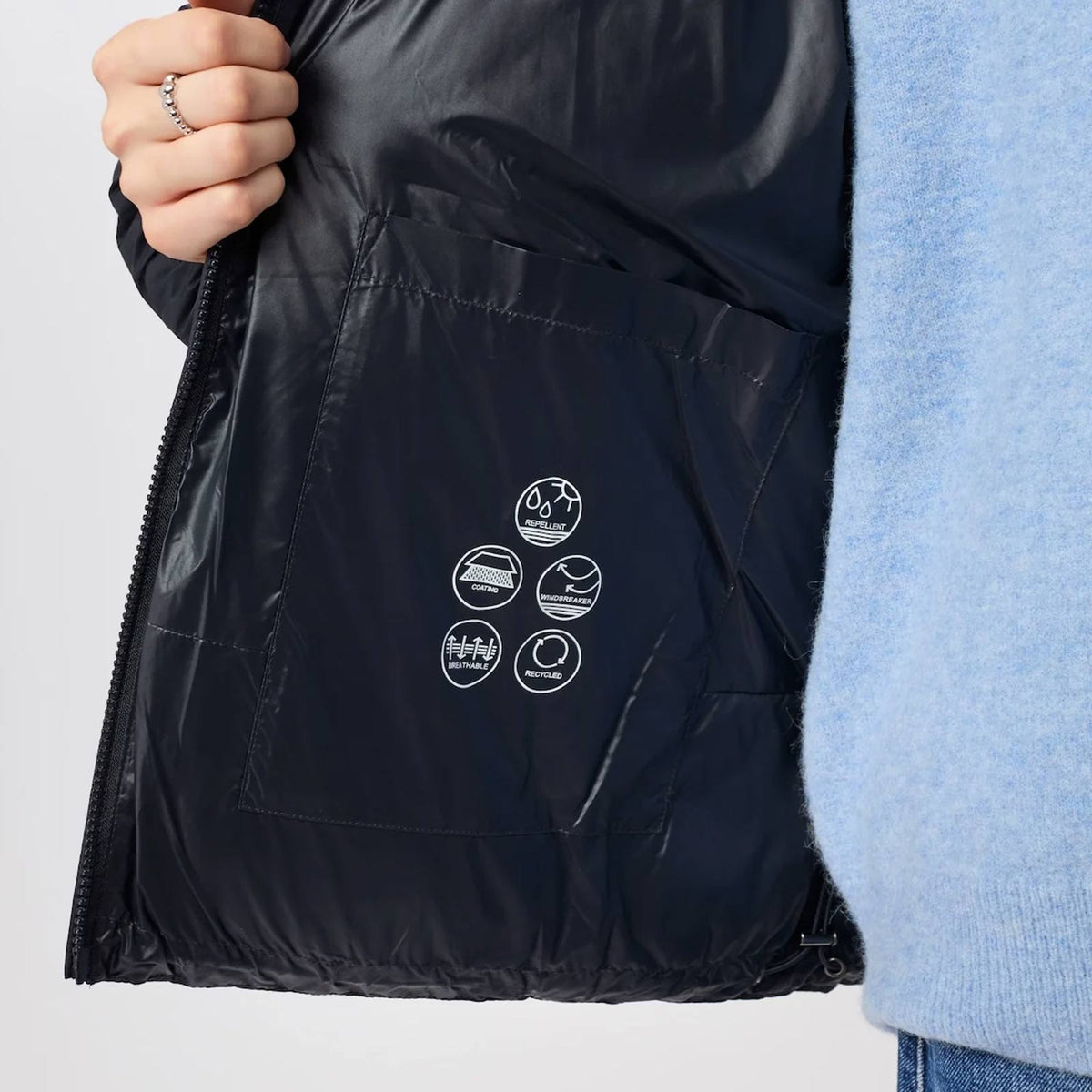 Padded Collar Jacket midnight