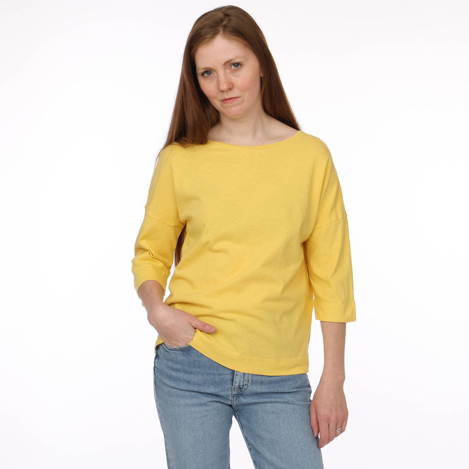 Damerata T-Shirt ocre Maison Anje