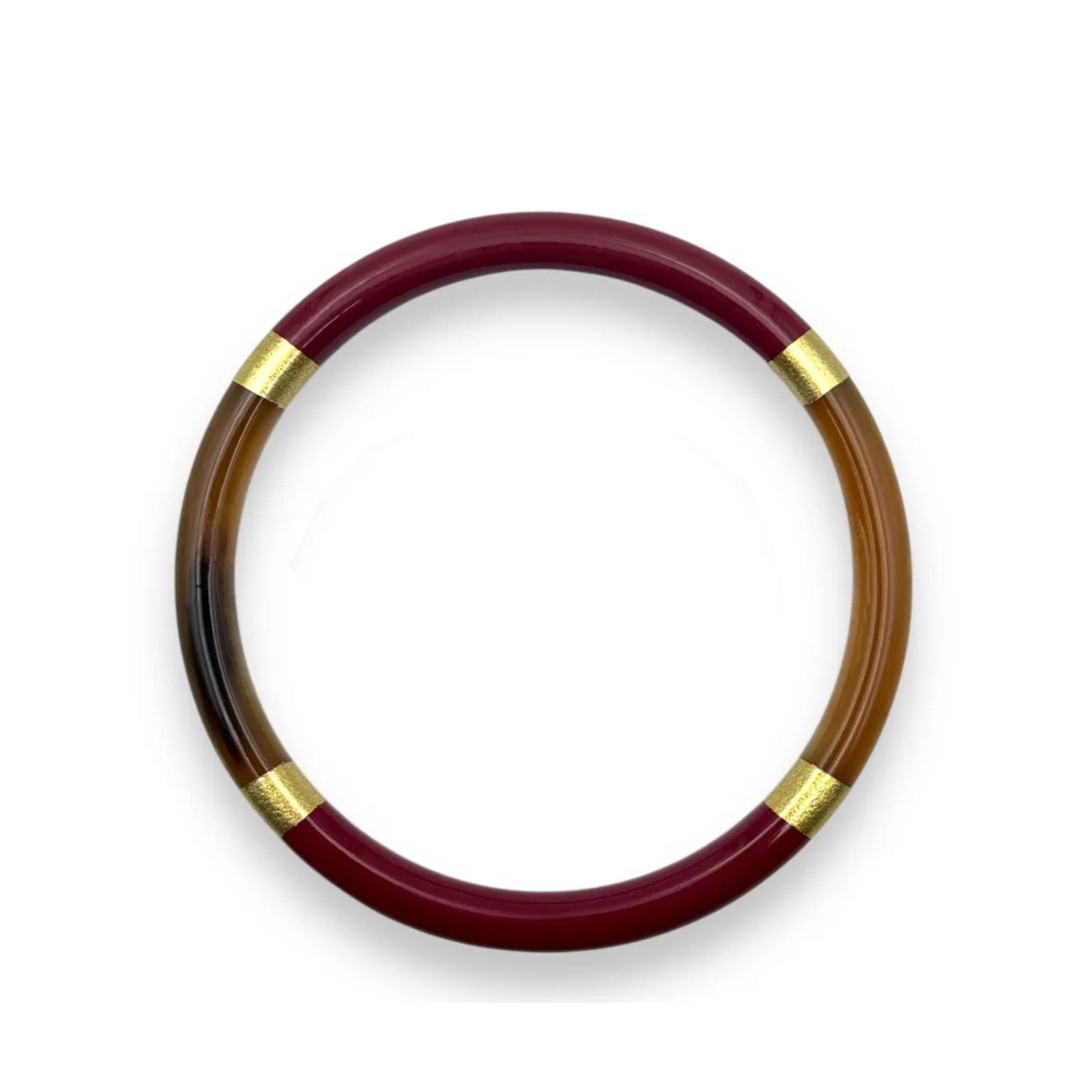 Buffle Horn Bracelet intense burgundy C56