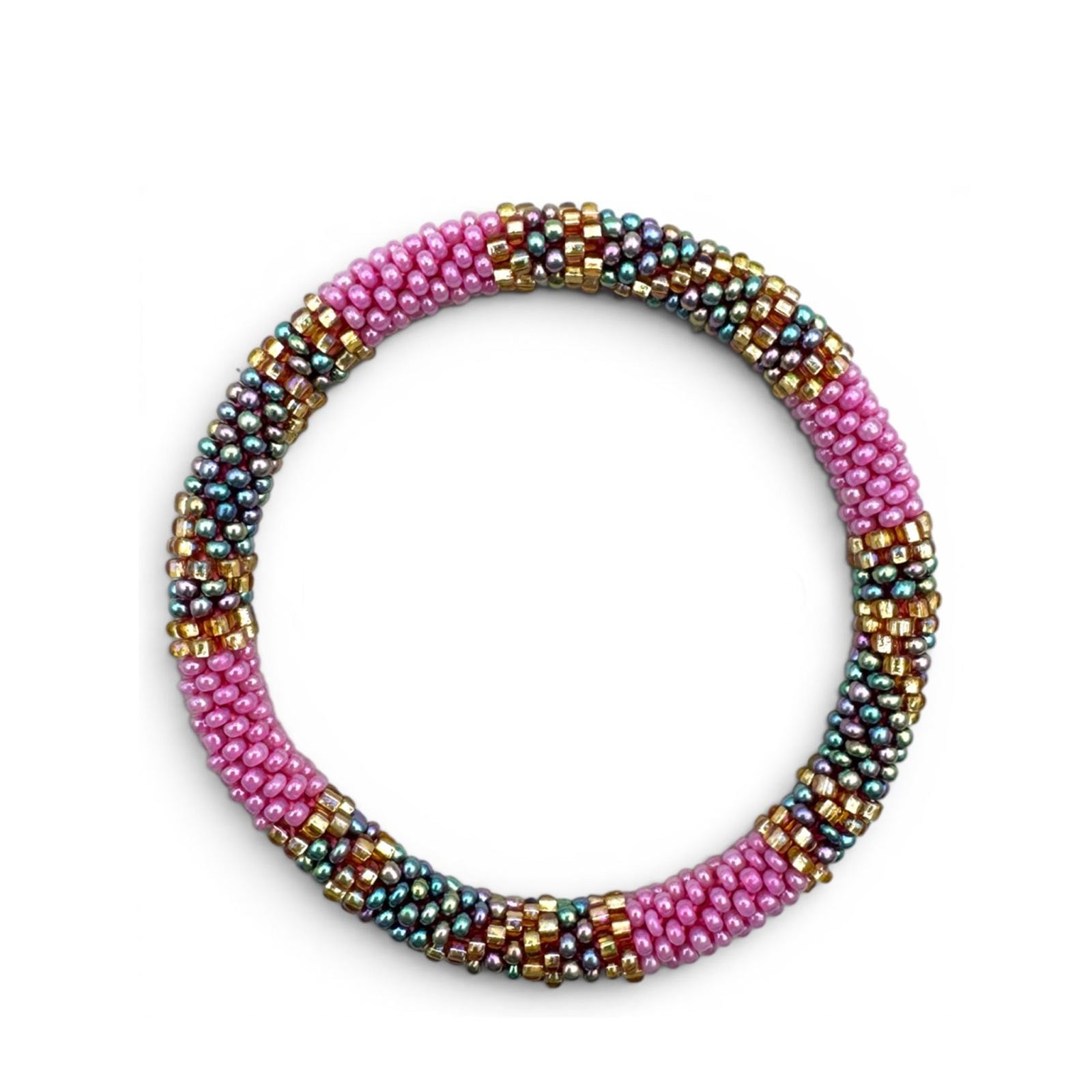 Nepalese Bracelet pink/mermaid R48 Maison Kizo
