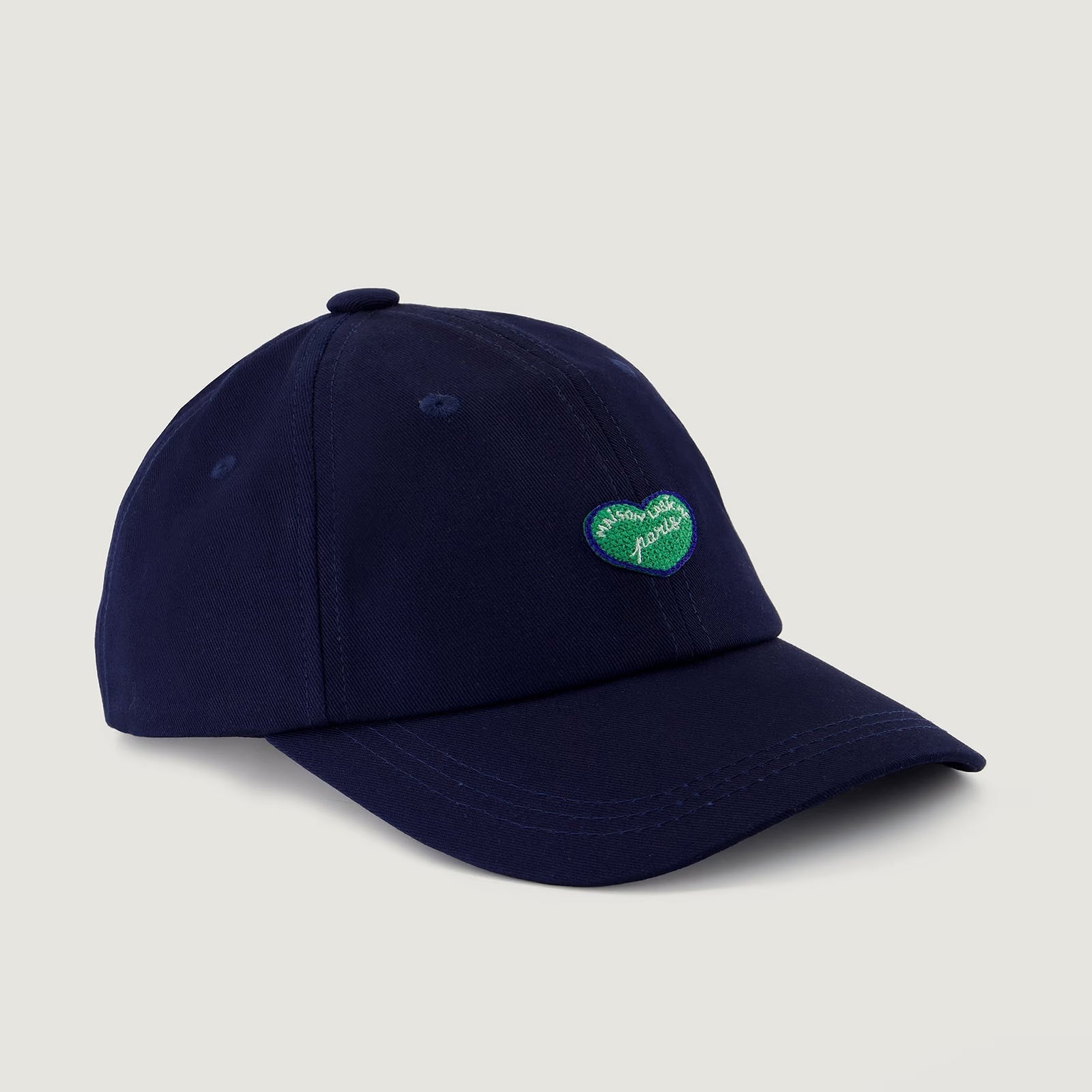 Beaumont Mini Patch Coeur dark navy Maison Labiche