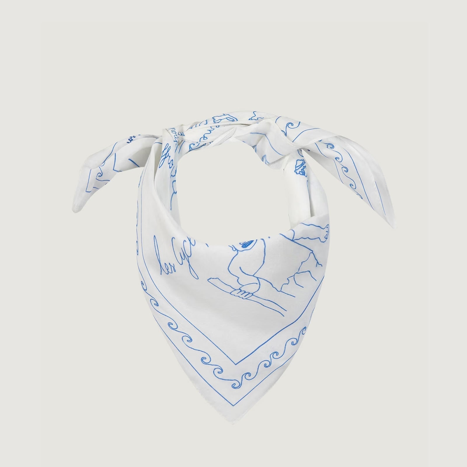 Guenot Scarf Ulysse ivory Maison Labiche